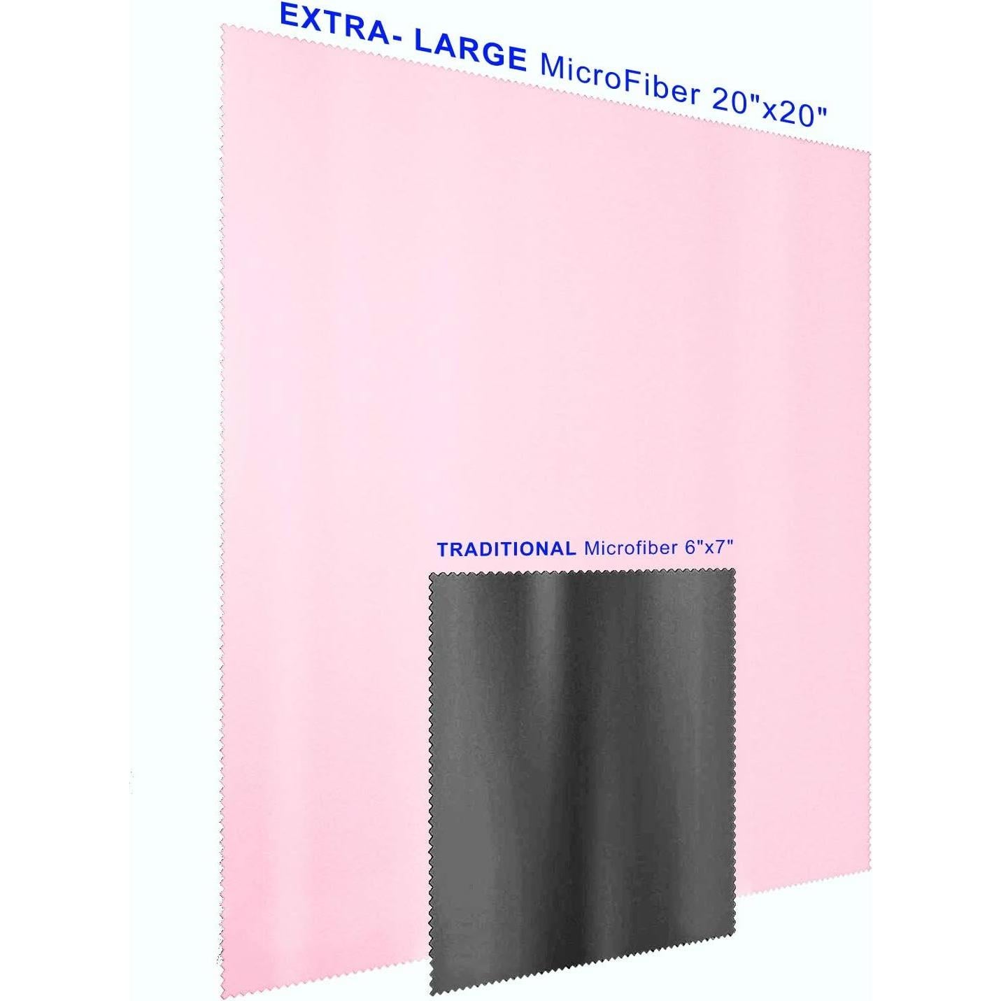 Paño de limpieza microfibra 50x50cm Rosa JOS para pantallas