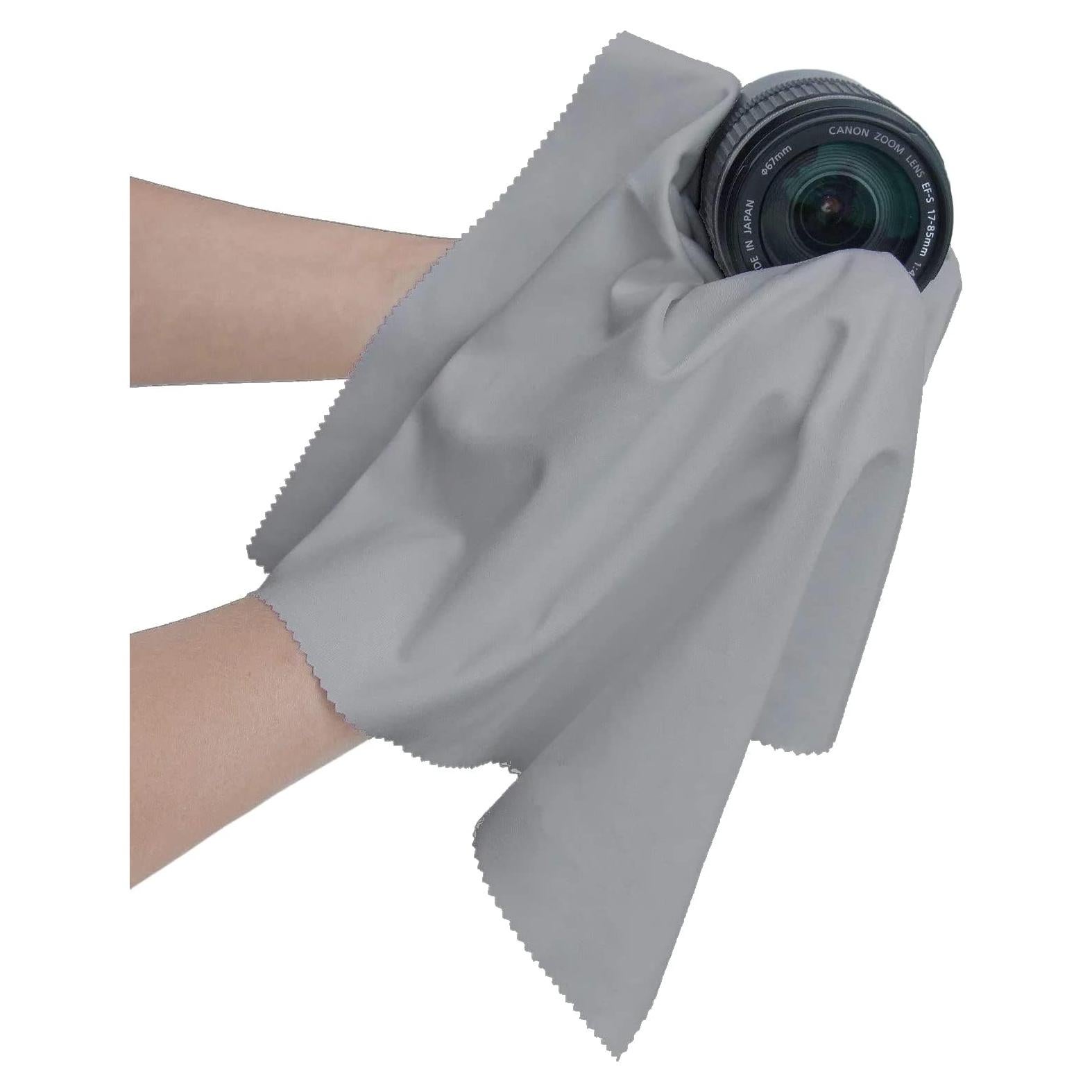 Toalla de limpieza microfibra extragrande JOS 50x50cm gris