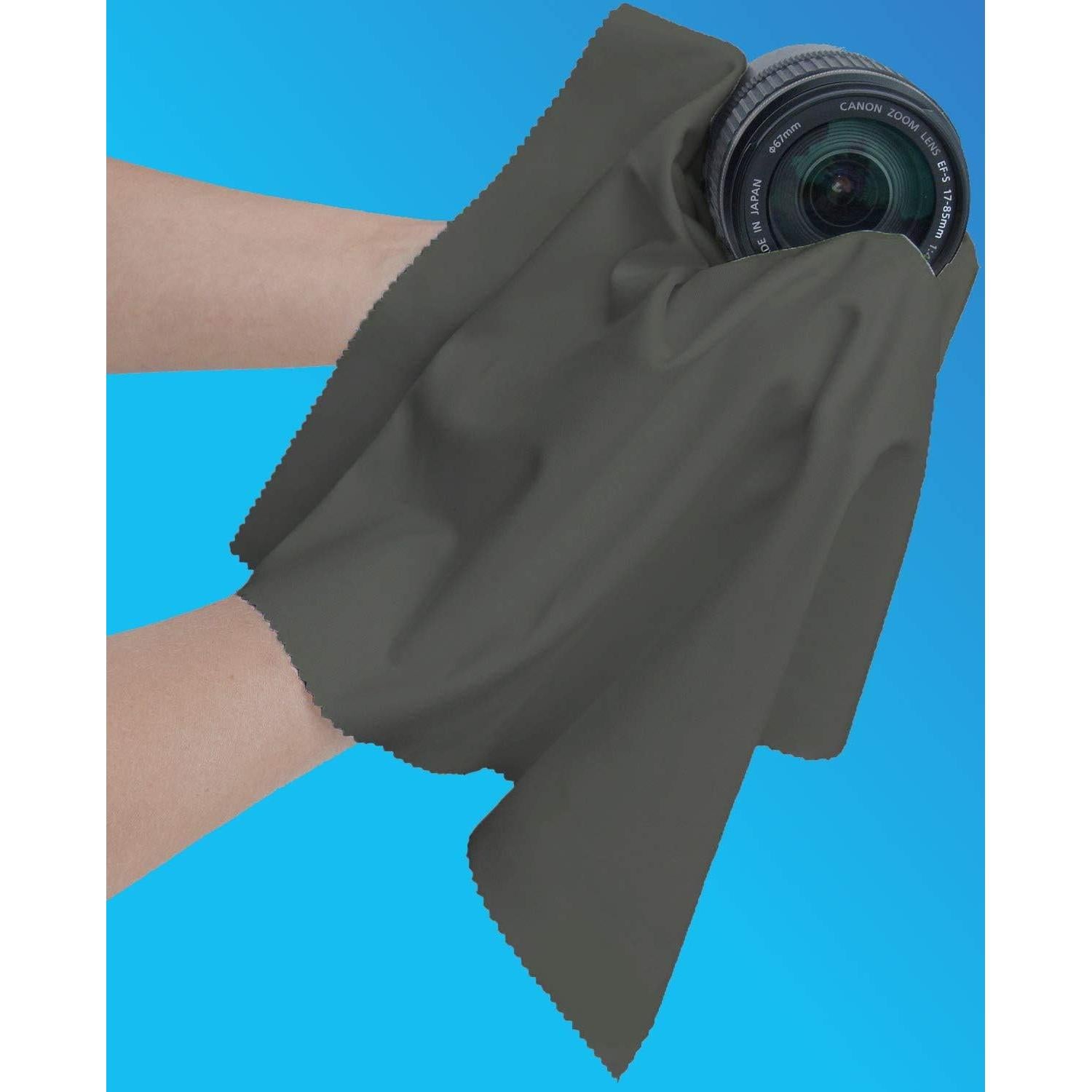 Paño de limpieza microfibra JOS 50x50cm gris para pantallas