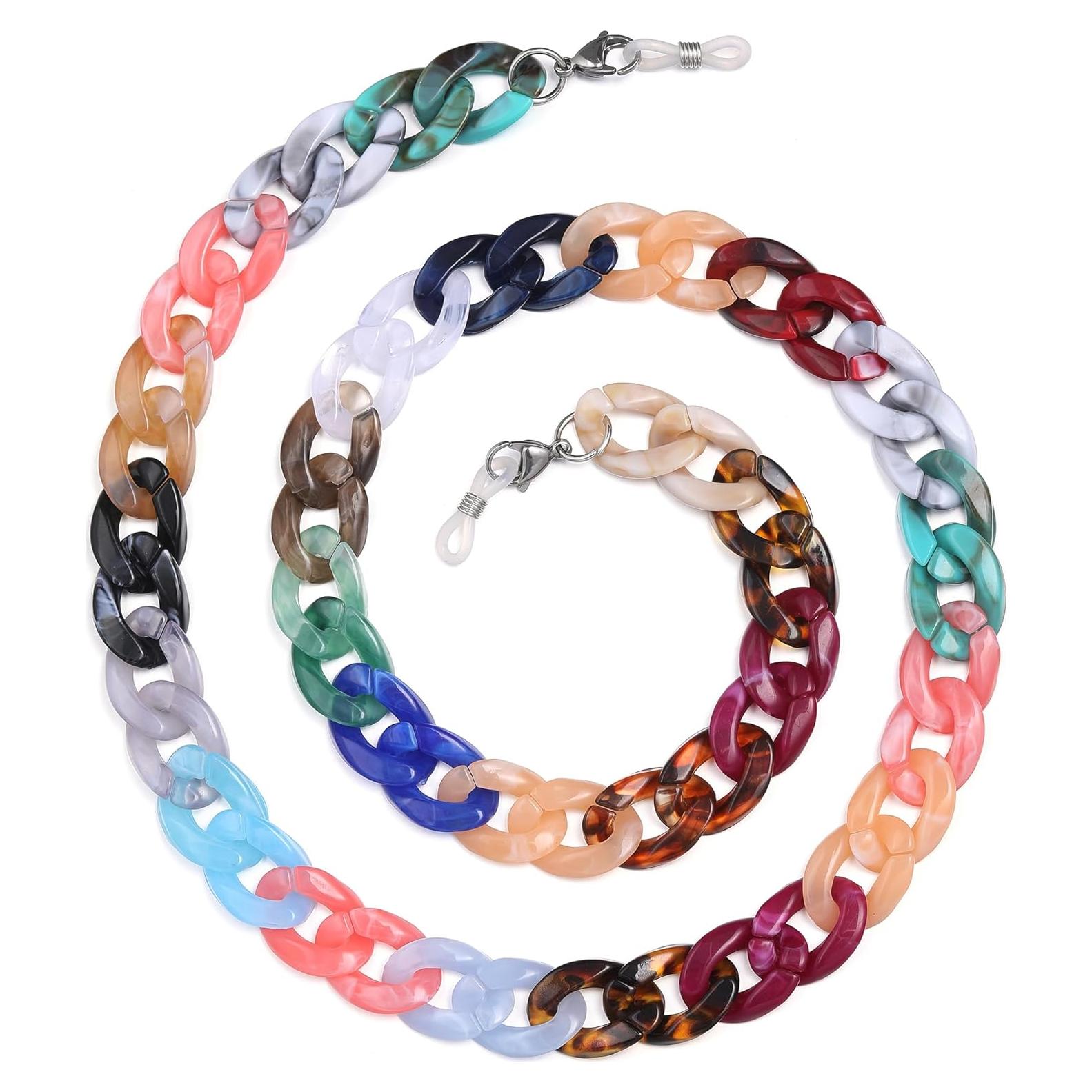 Cadena de Gafas Acrílica para Mujeres 71 cm Soporte Cuello