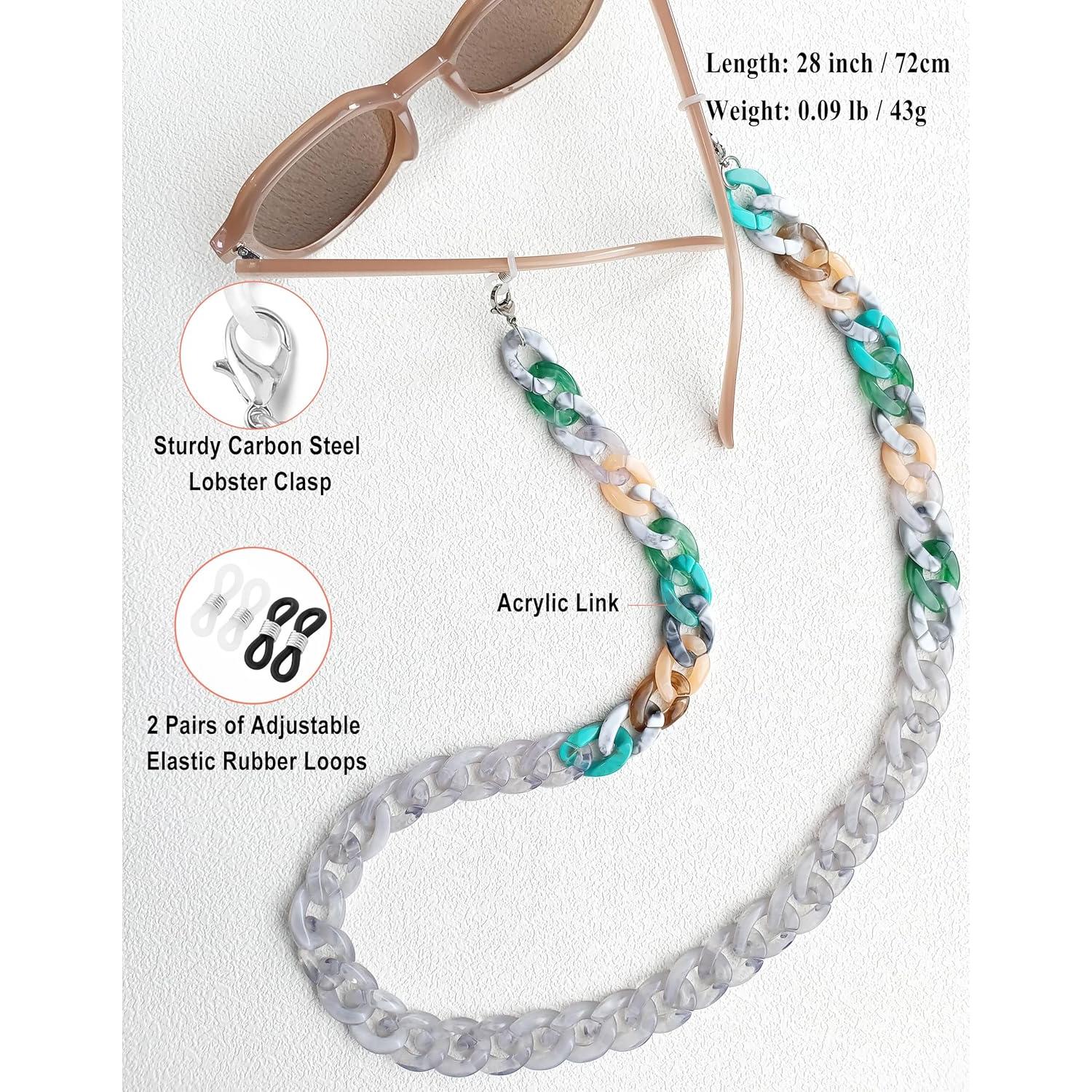 Cadena de Gafas Acrílicas Cosace 71 cm Antideslizante