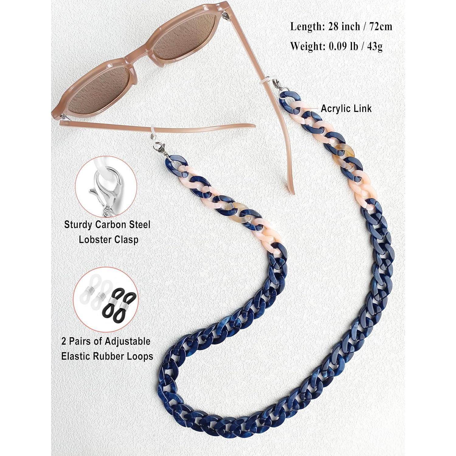 Cadena de Gafas Acrílica Cosace 71 cm Antideslizante