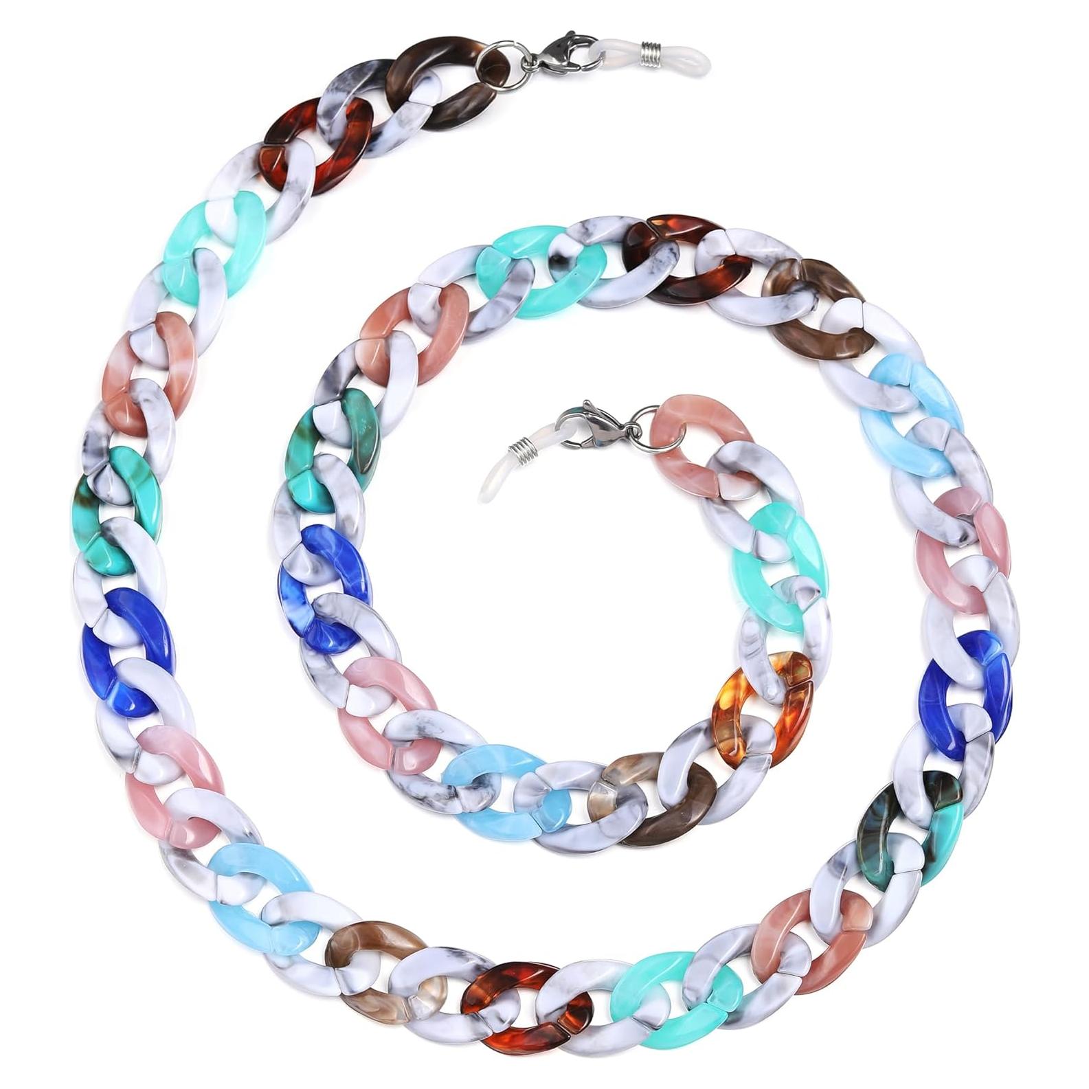 Cadena de Gafas Acrílica para Mujeres 71 cm Soporte Lanyard