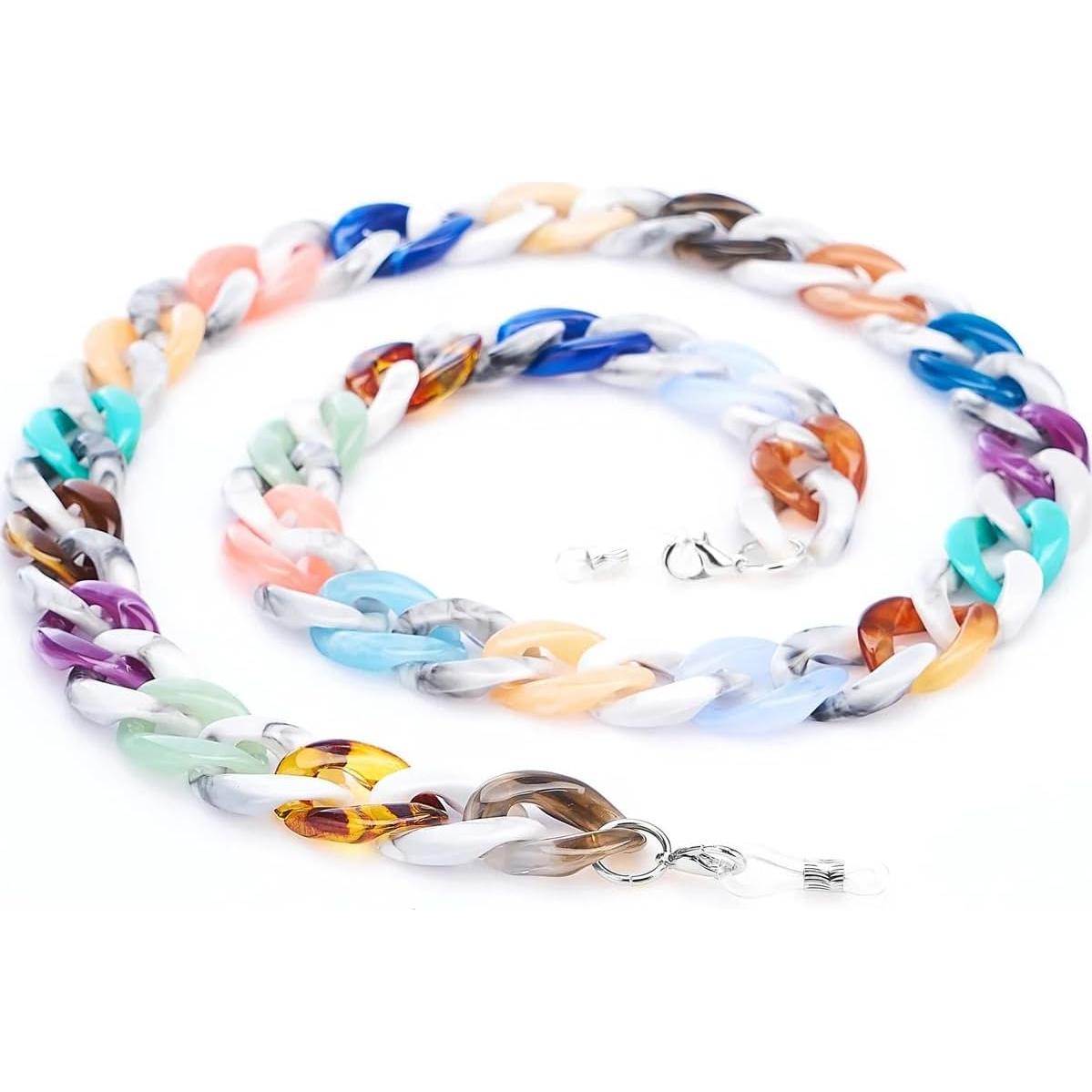 Cadena de Gafas Acrílica para Mujeres 71 cm Soporte Lanyard