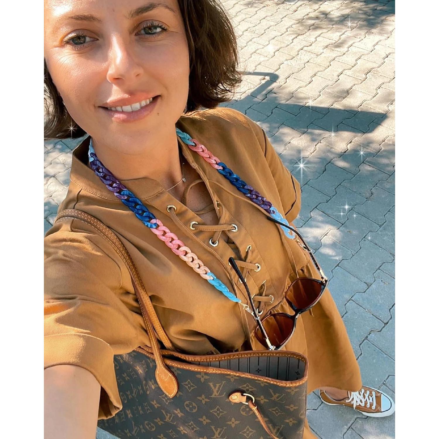 Cadena de Gafas Acrílica Multicolor para Mujeres 71 cm