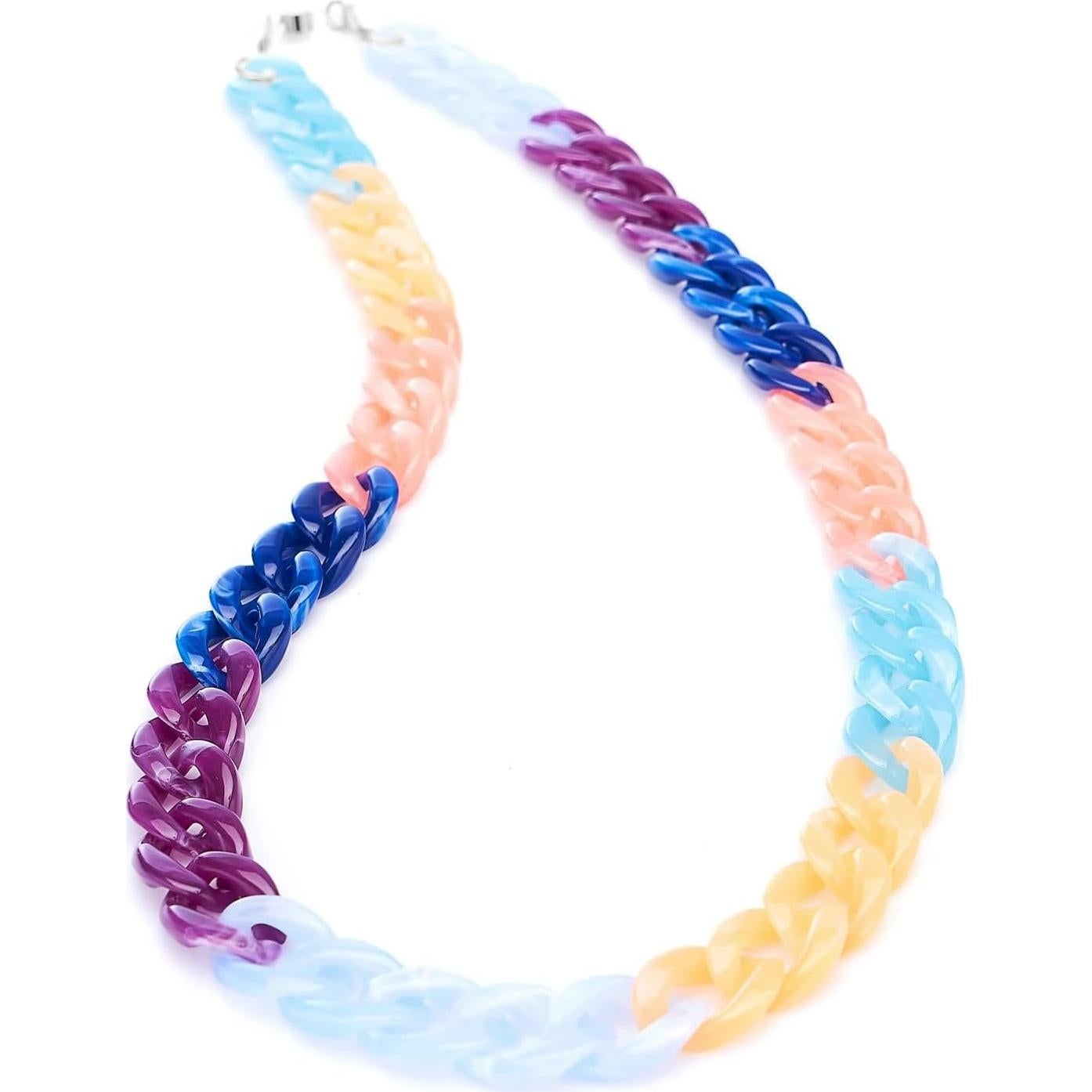 Cadena de Gafas Acrílica Multicolor para Mujeres 71 cm