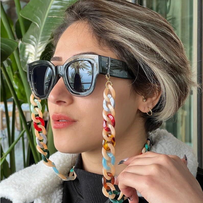Cadena de Gafas Acrílica para Mujeres 71 cm Soporte Cuello