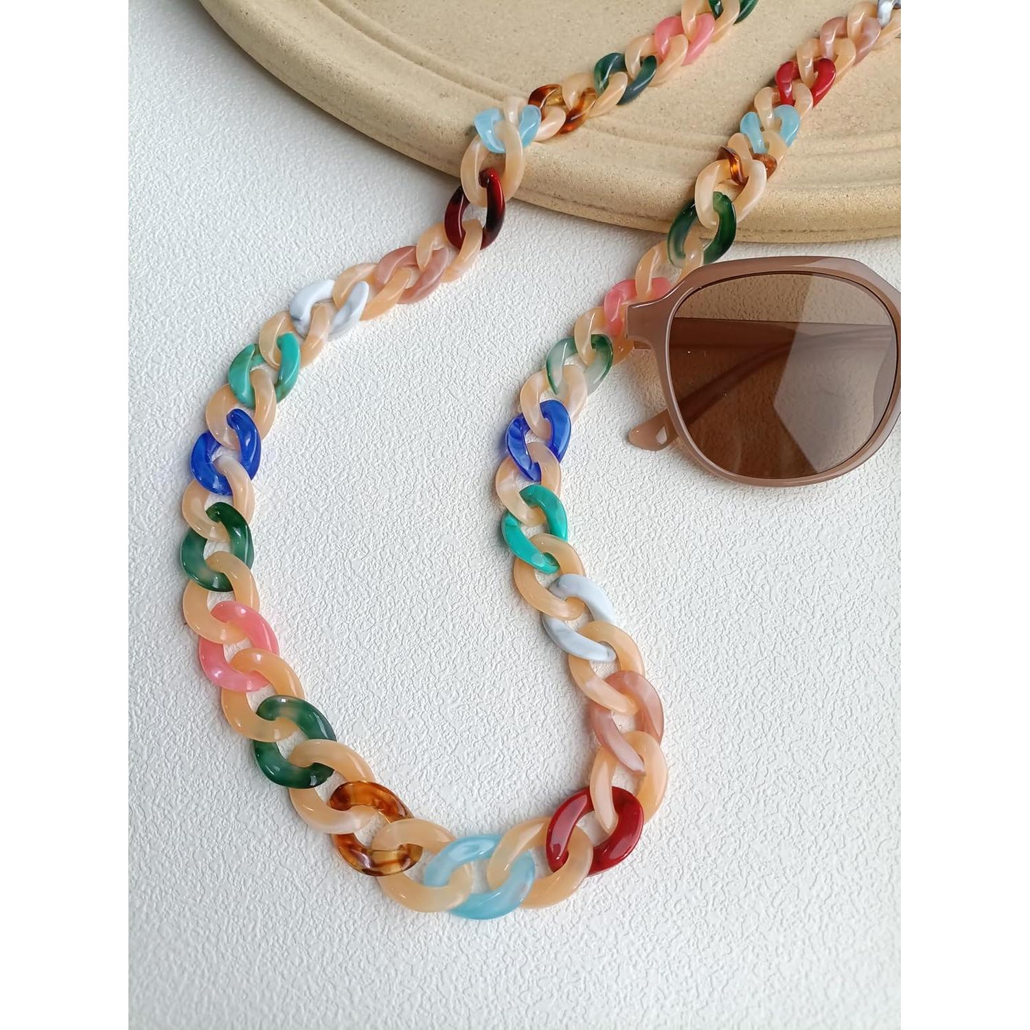 Cadena de Gafas Acrílica para Mujeres 71 cm Soporte Cuello