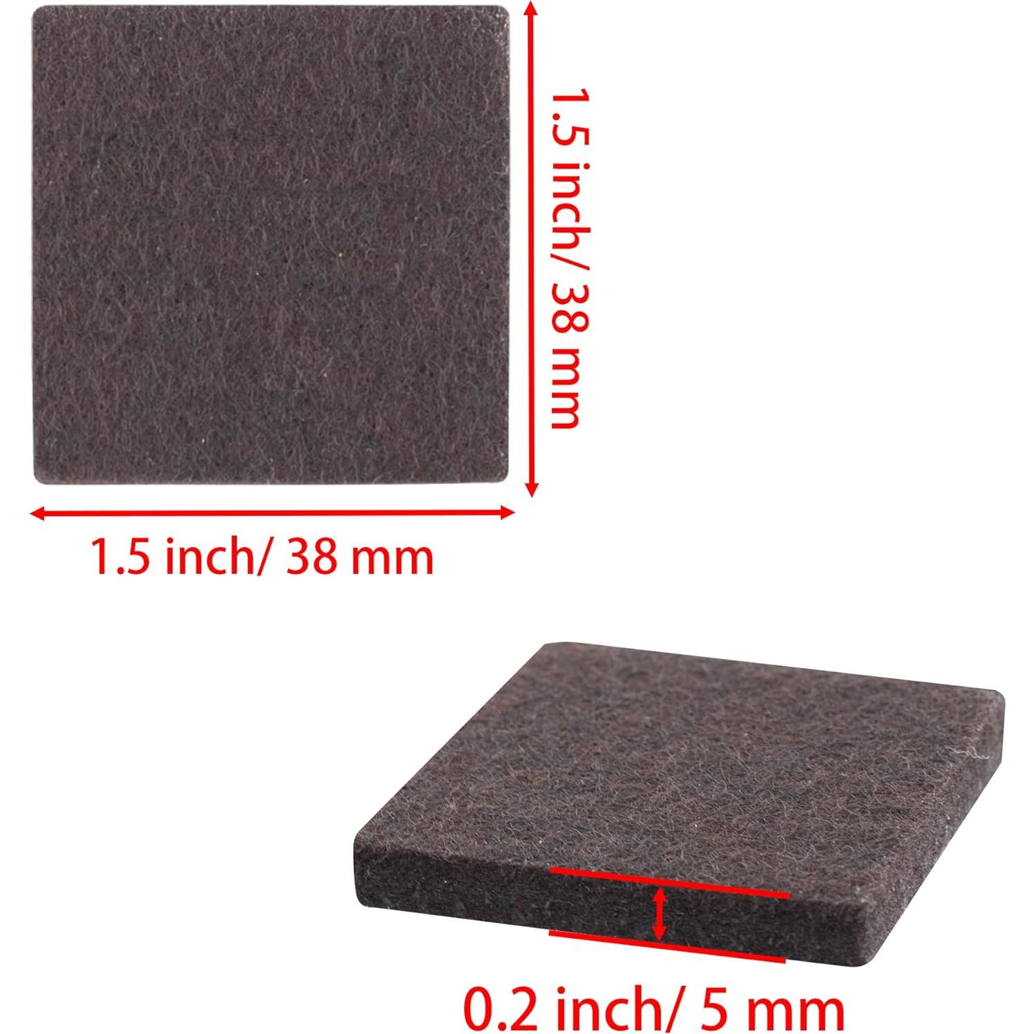 Almohadillas de Fieltro Autoadhesivas para Muebles AUXBC 16 Pzas