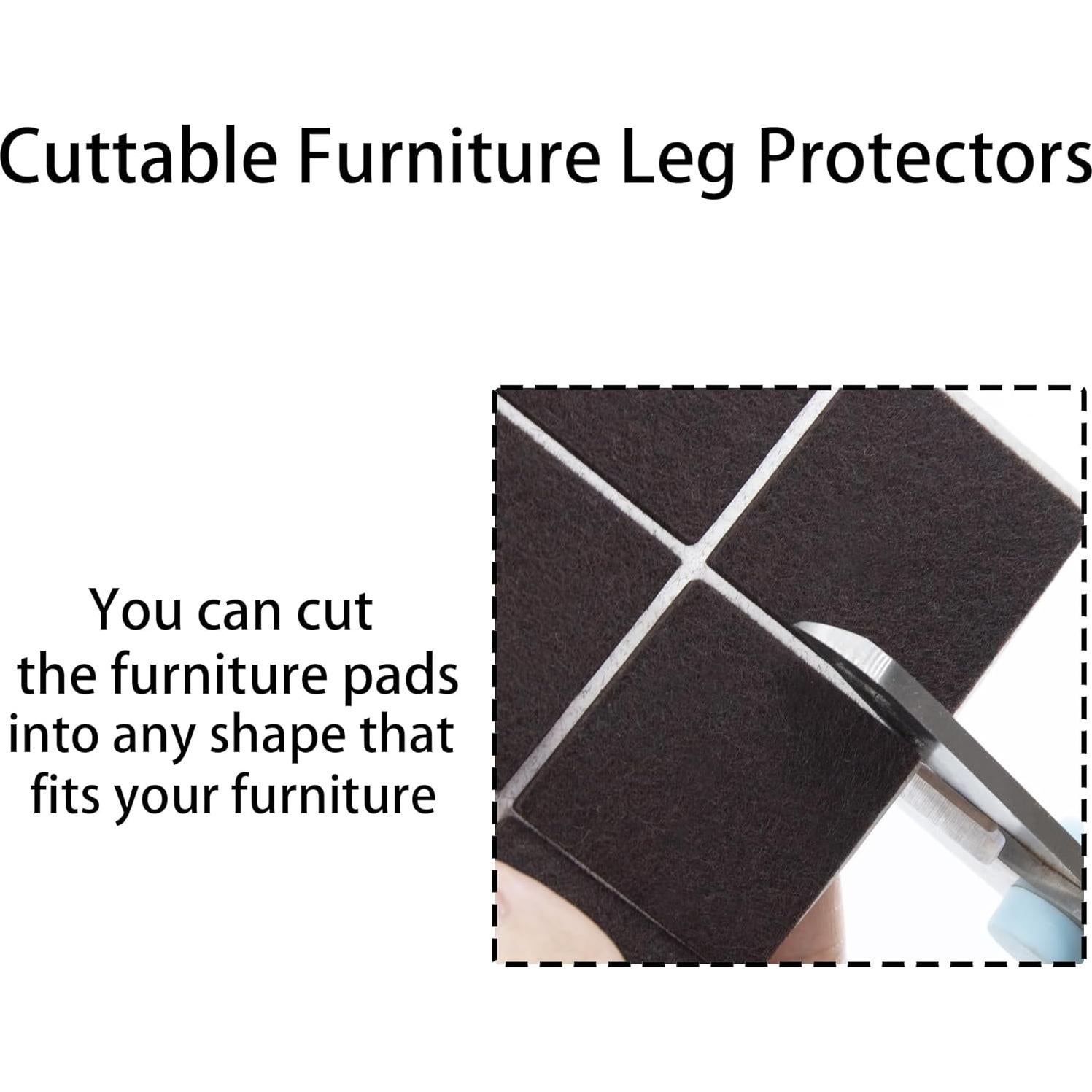 Almohadillas de Fieltro Autoadhesivas para Muebles AUXBC 16 Pzas