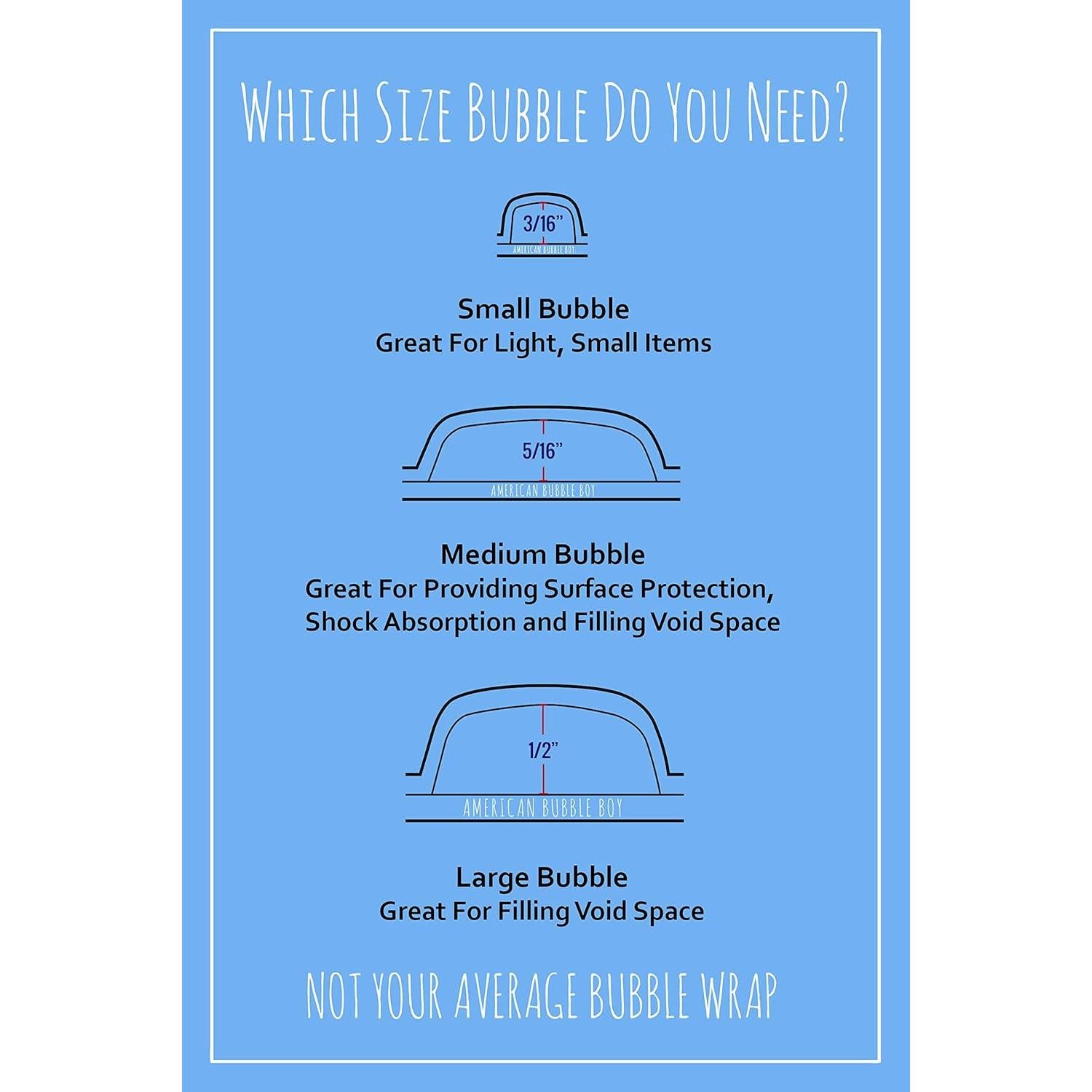 4 Rollos de Burbuja Plástica 213.36 m American Bubble Boy