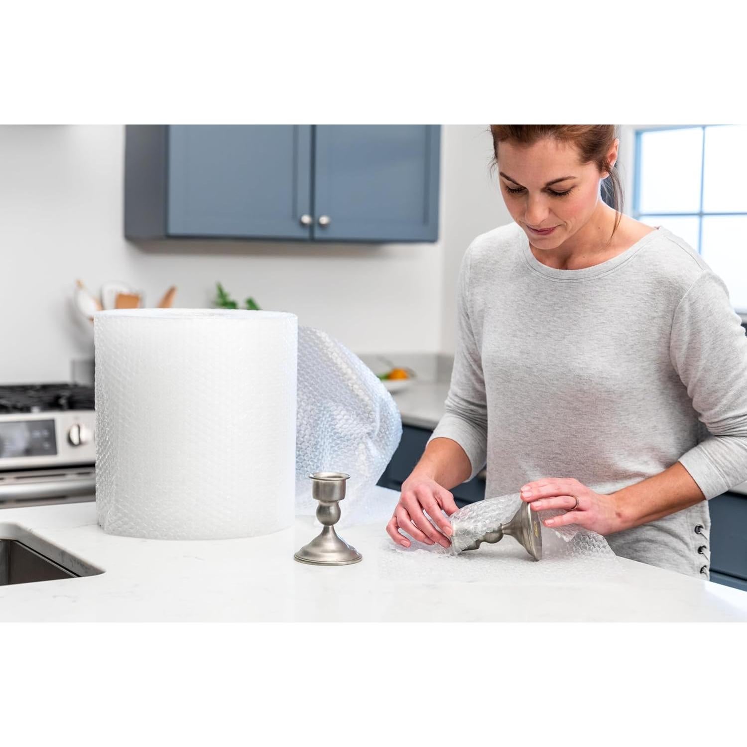 Envoltura de burbujas pequeñas Duck Brand 53.34 m para mudanzas