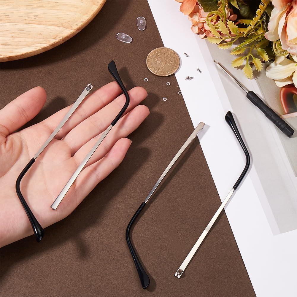 Set de Piernas de Gafas GORGECRAFT Platino 2 Piezas