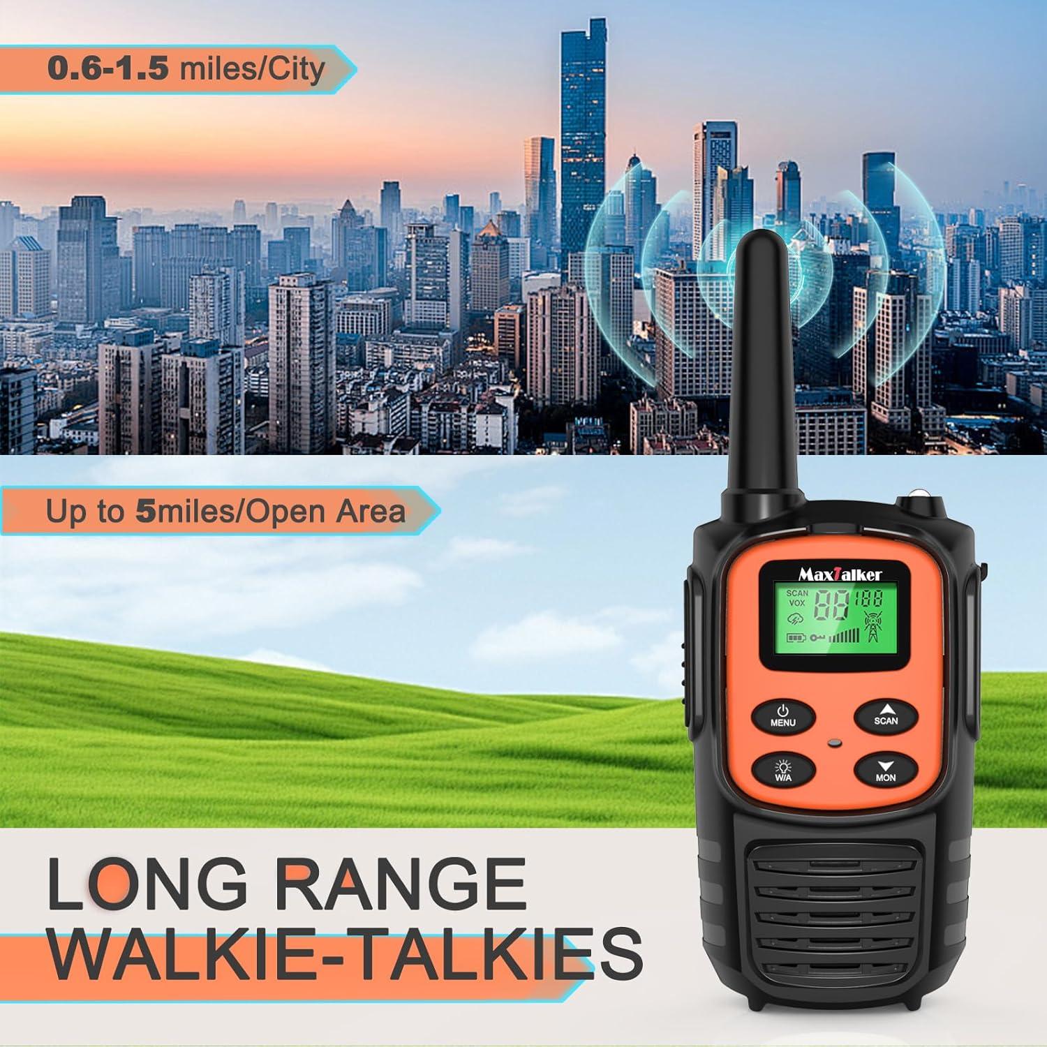 Walkie Talkies MaxTalker MT10 Recargables 22 Canales