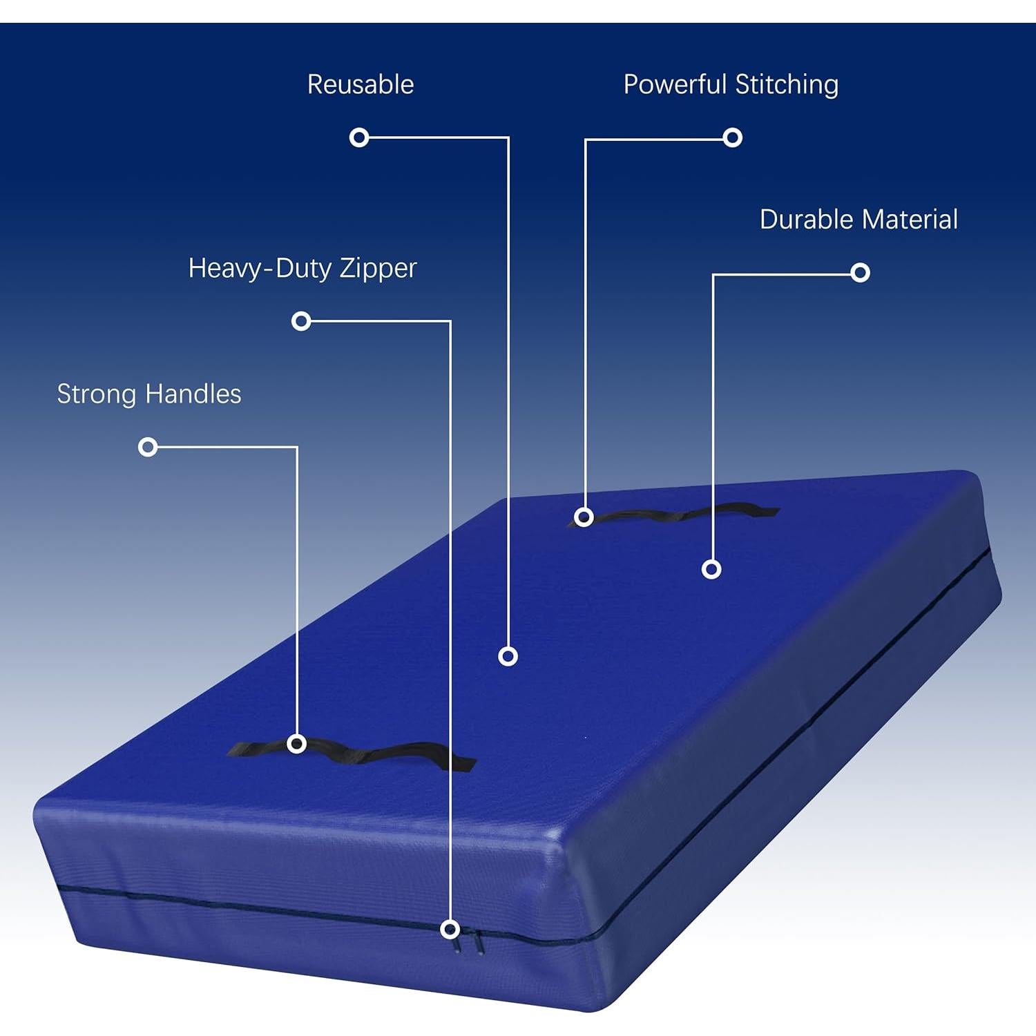 Bolsa de Colchón Cosy Family Queen 170GSM Reutilizable Azul
