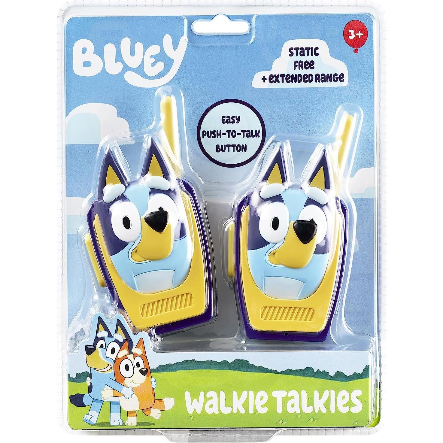 Walkie Talkies Bluey para Niños 500 pies Alcance Divertido
