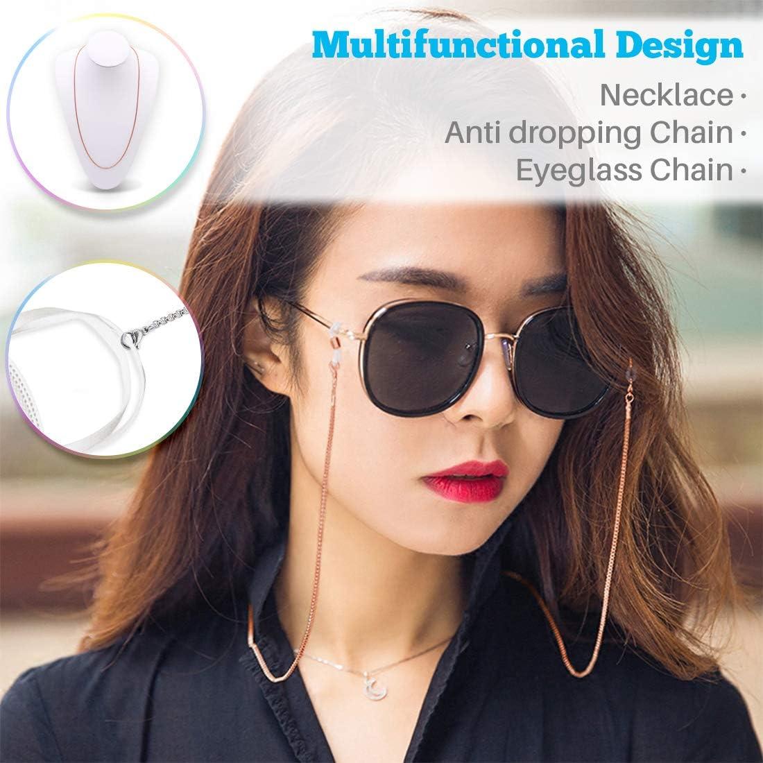 Cadena para Gafas Kalevel de Acero Inoxidable 70.1 cm Oro Rosa