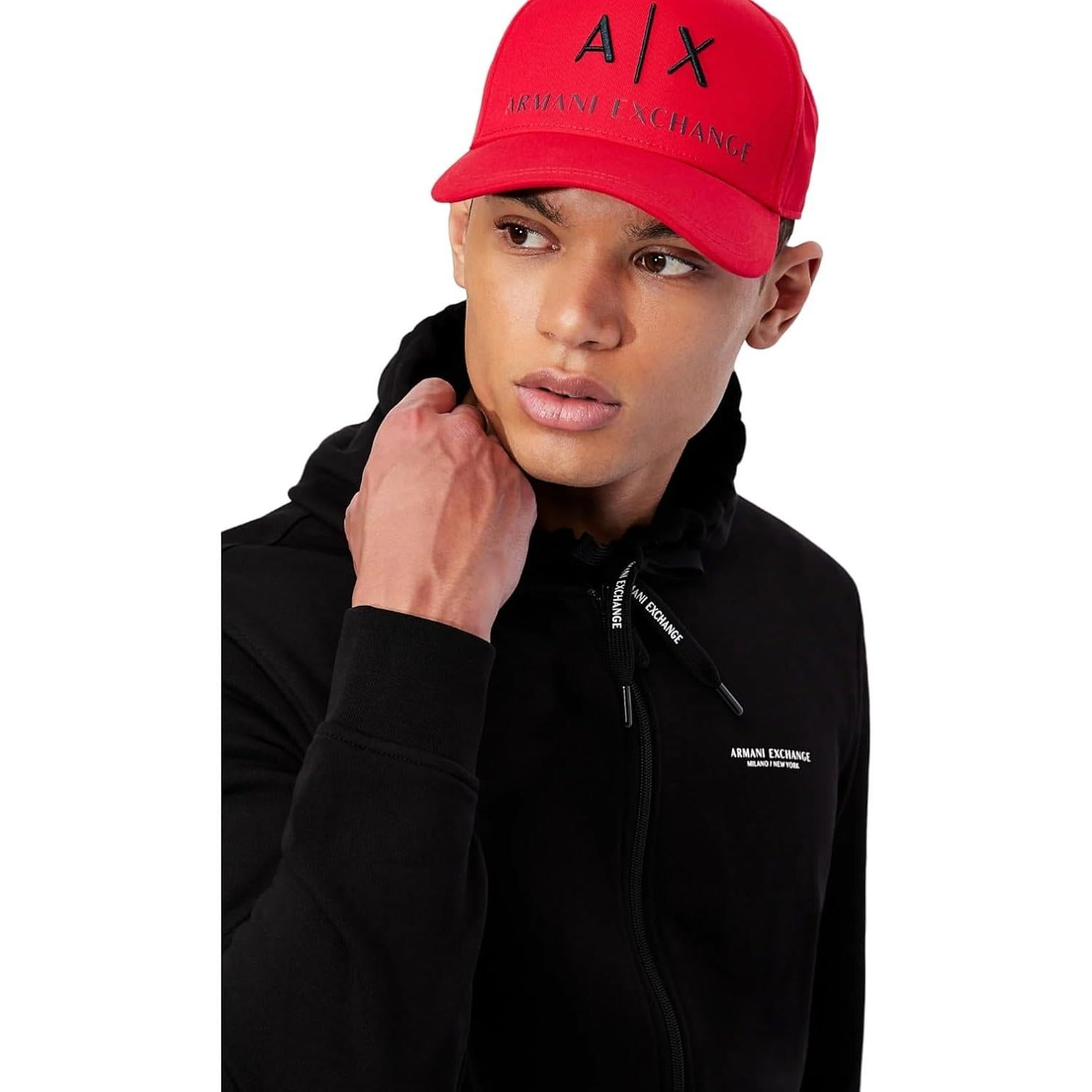 Gorra de béisbol Armani Exchange Roja y Negra Talla Única
