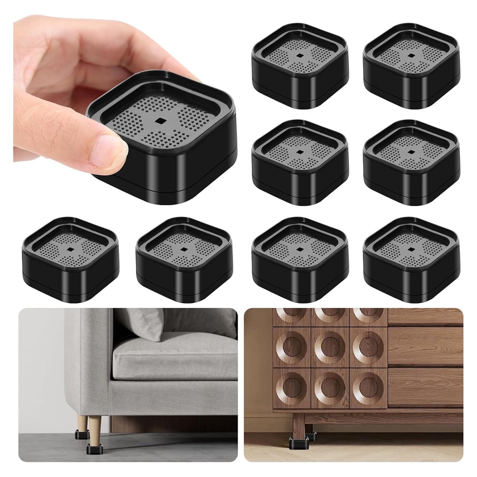 Elevadores de Muebles Ajustables Hnndlra - Paquete de 8 Piezas