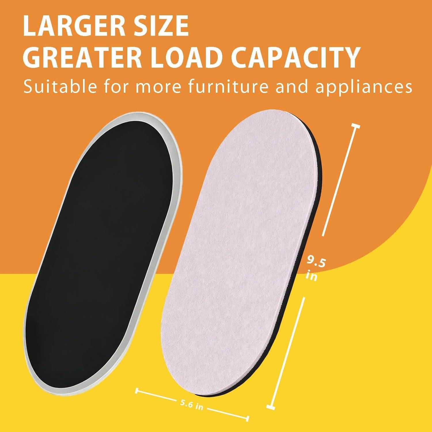 Kit de 8 Deslizadores de Muebles Vanteen - Fieltro y Plástico