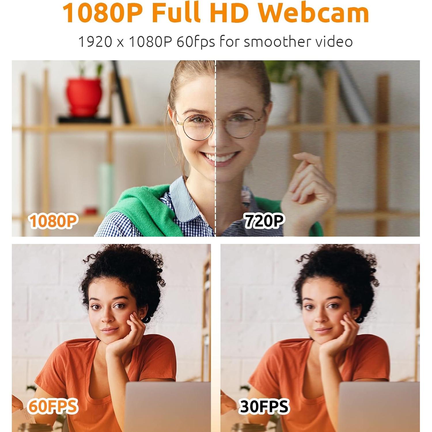 Cámara Web TOUCAN 1080P con Micrófono y Visión 115°