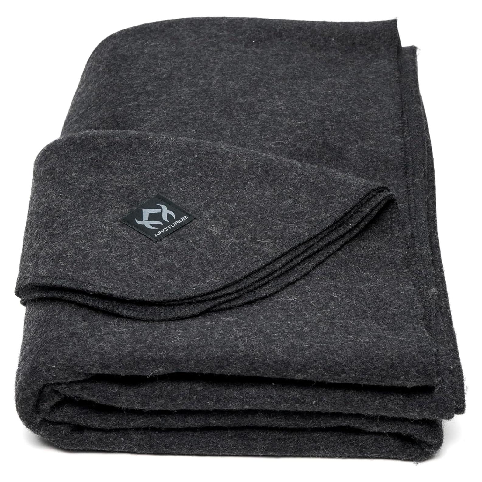 Manta de Lana Arcturus - Cálida y Lavable - Grande 162x224 cm