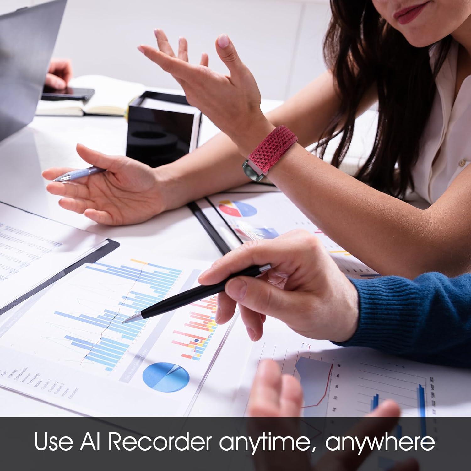 Correa de Nylon Ajustable para Smartwatch + Funda PLAUD AI NotePin