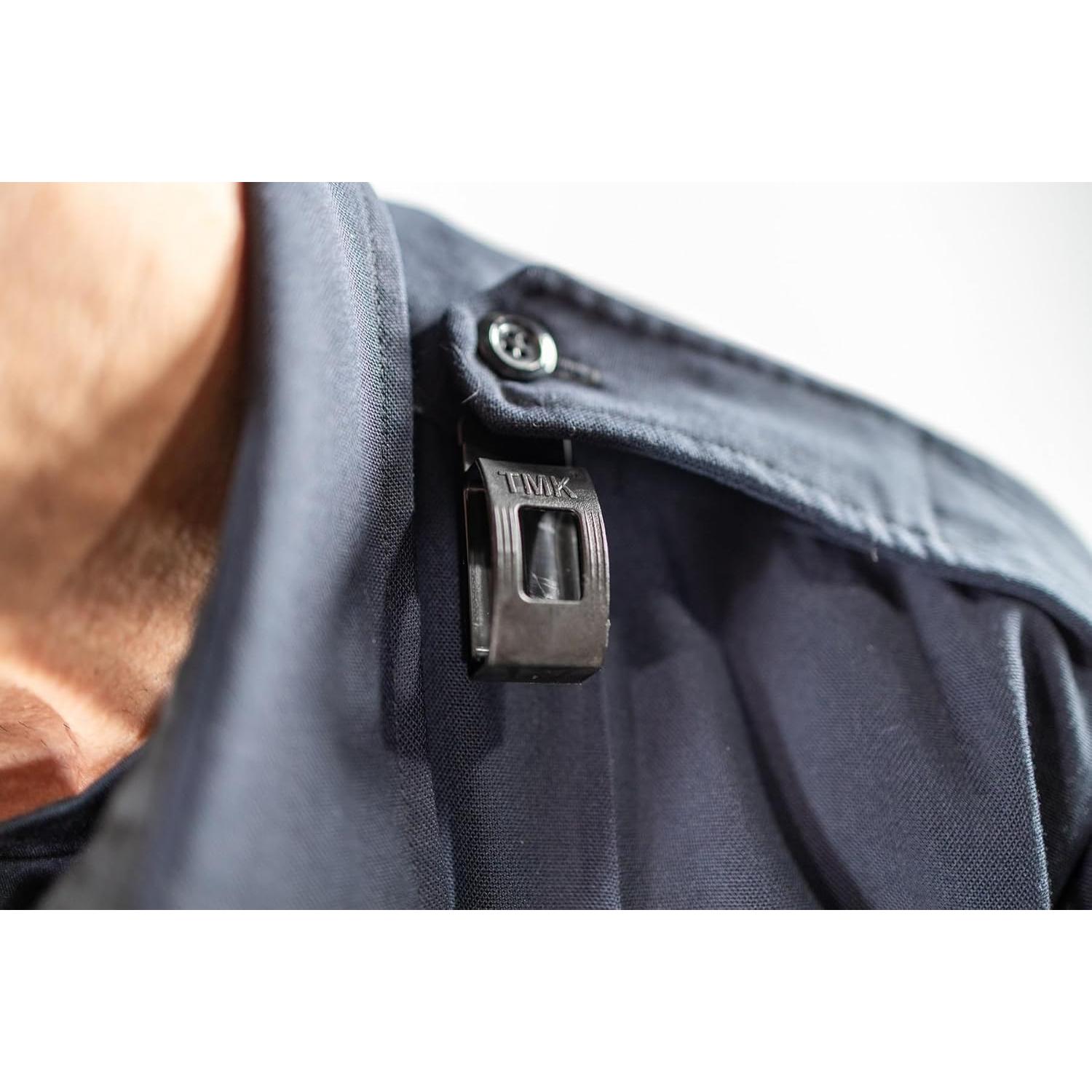 Clip de Micrófono Táctico TMK para Uniformes de Primeros Respondedores