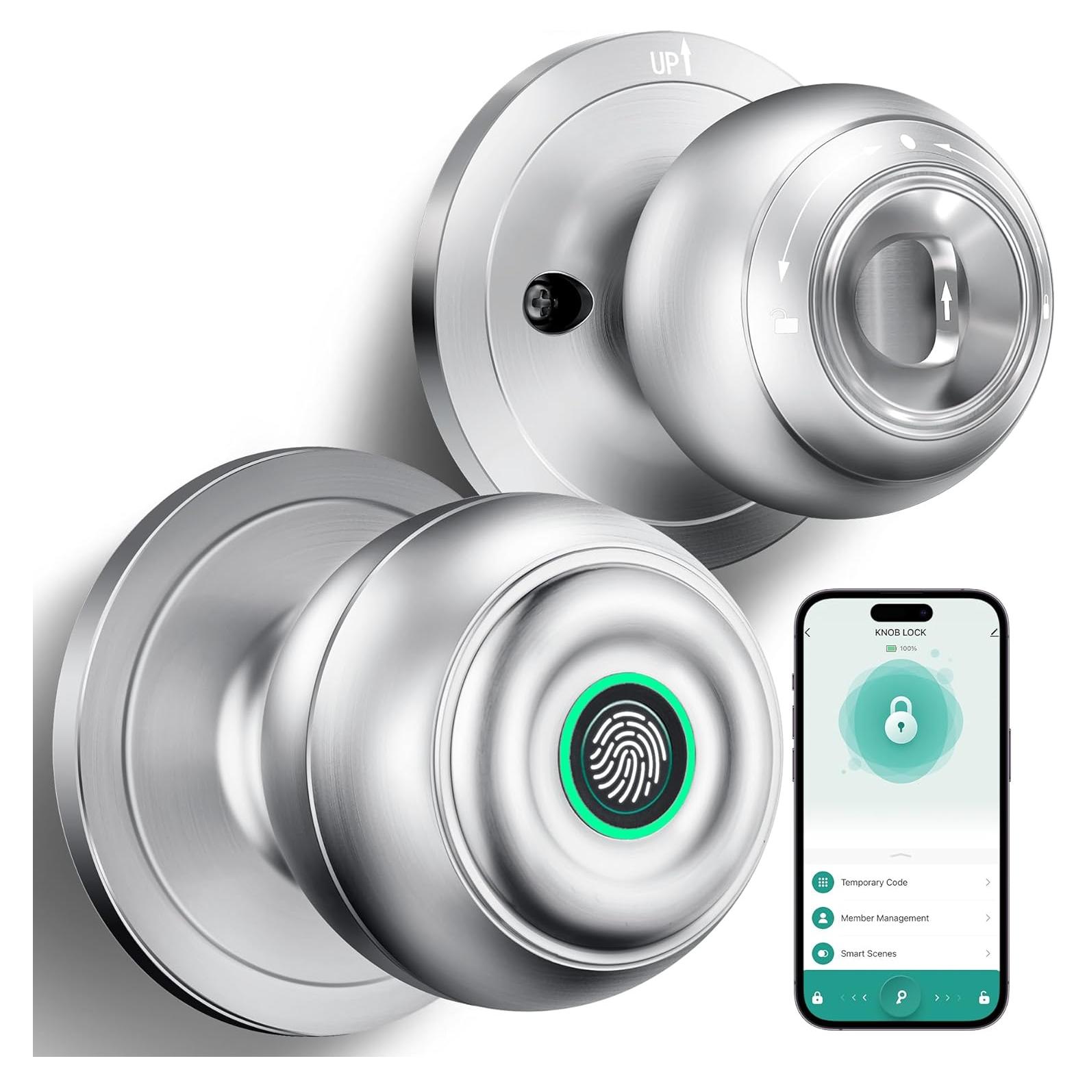 Cerradura Biométrica KLLOQUE K10B con App y Huella Dactilar