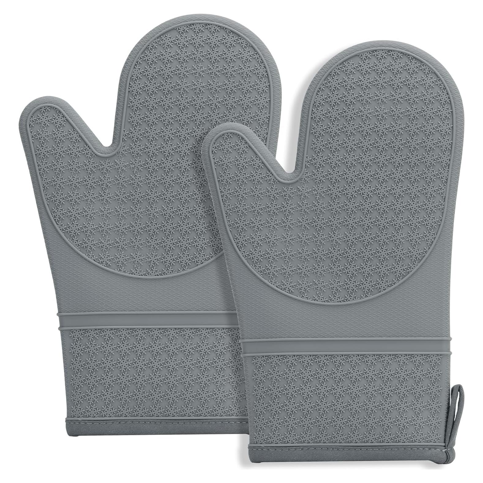 Guantes de Horno de Silicona Hovico 2PCS Resistentes al Calor 260°C