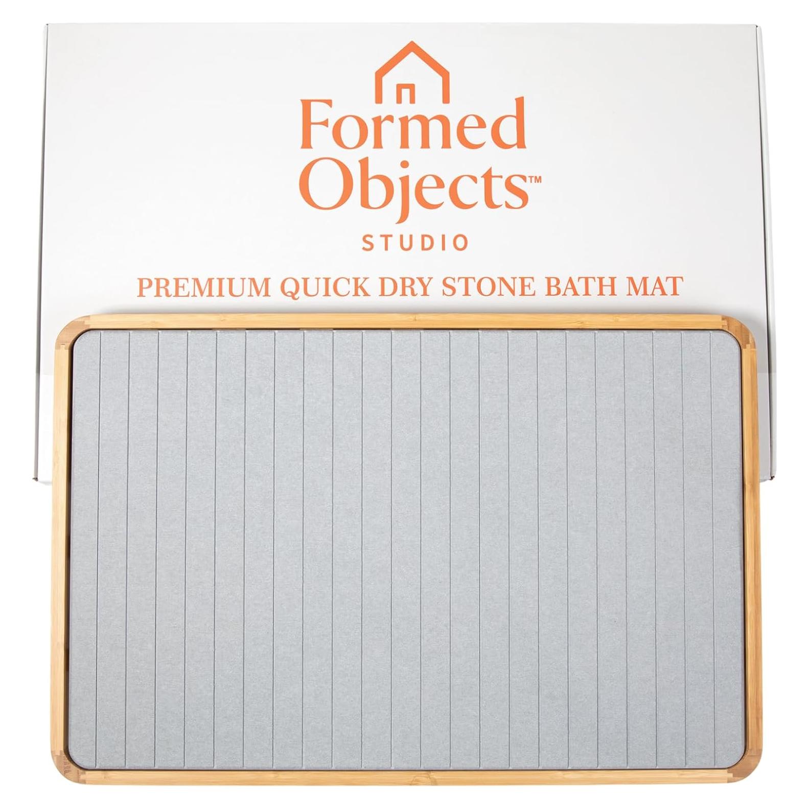 Alfombra de Baño Diatomácea Formed Objects 74x41 cm Gris Piedra