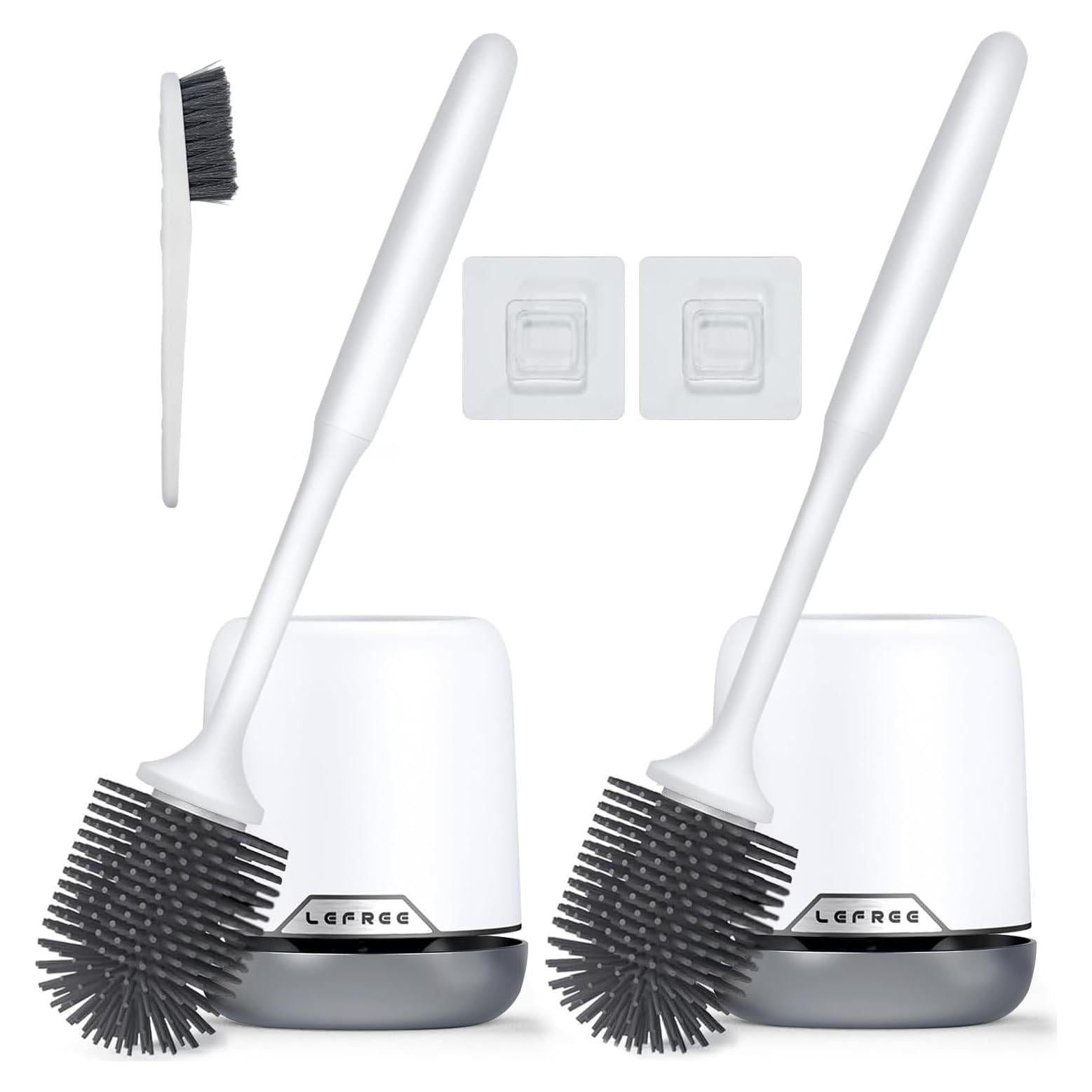 Juego de 2 Cepillos de Inodoro Lefree con Soporte Ventilado