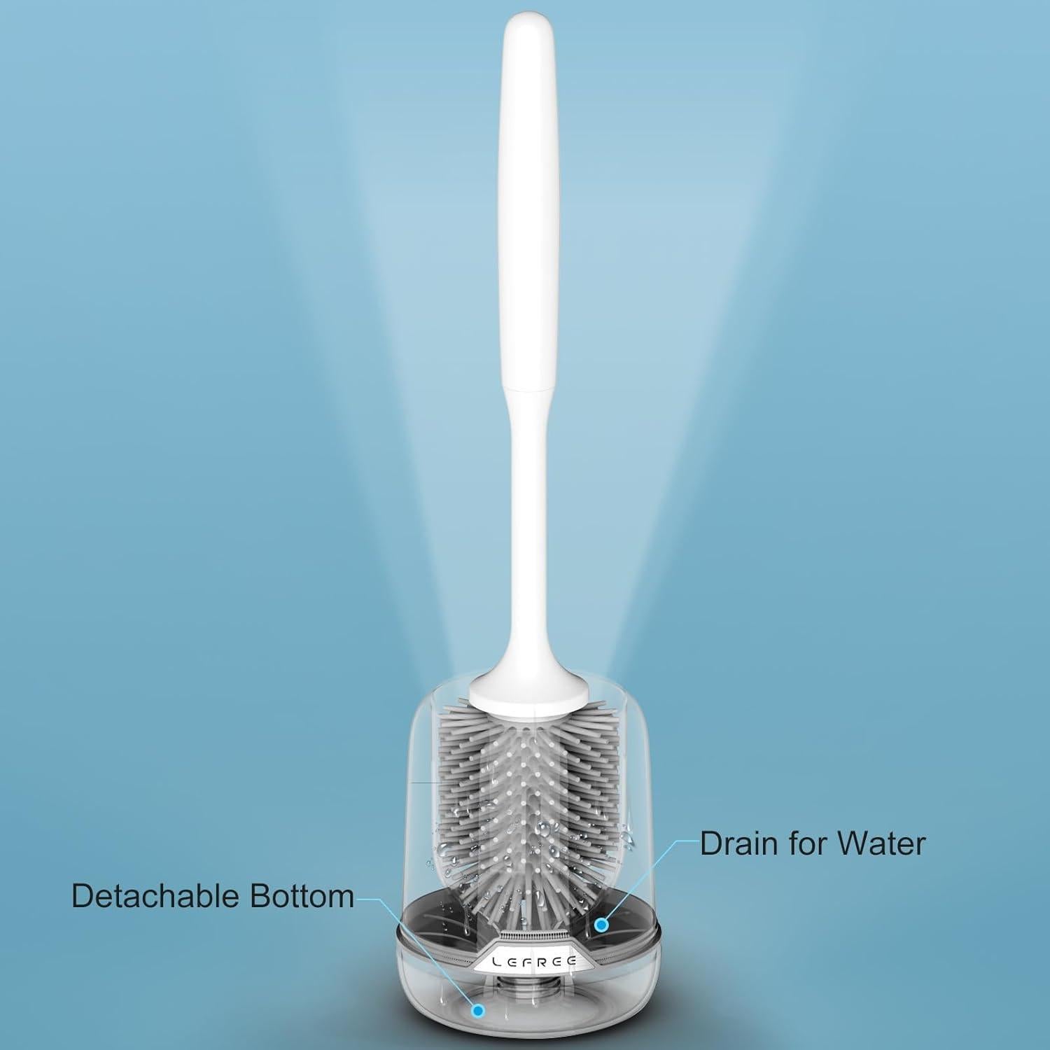 Juego de 2 Cepillos de Inodoro Lefree con Soporte Ventilado