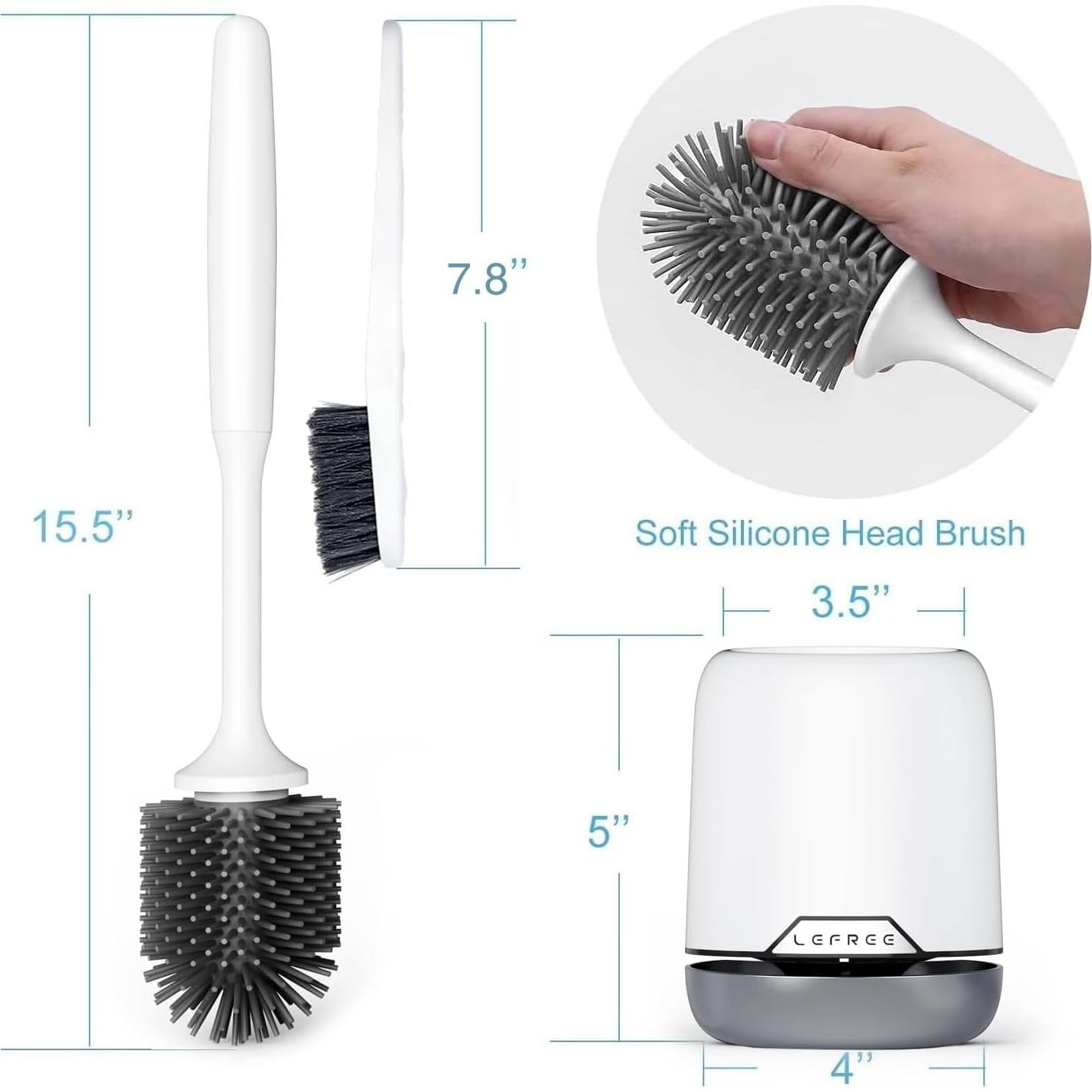Juego de 2 Cepillos de Inodoro Lefree con Soporte Ventilado