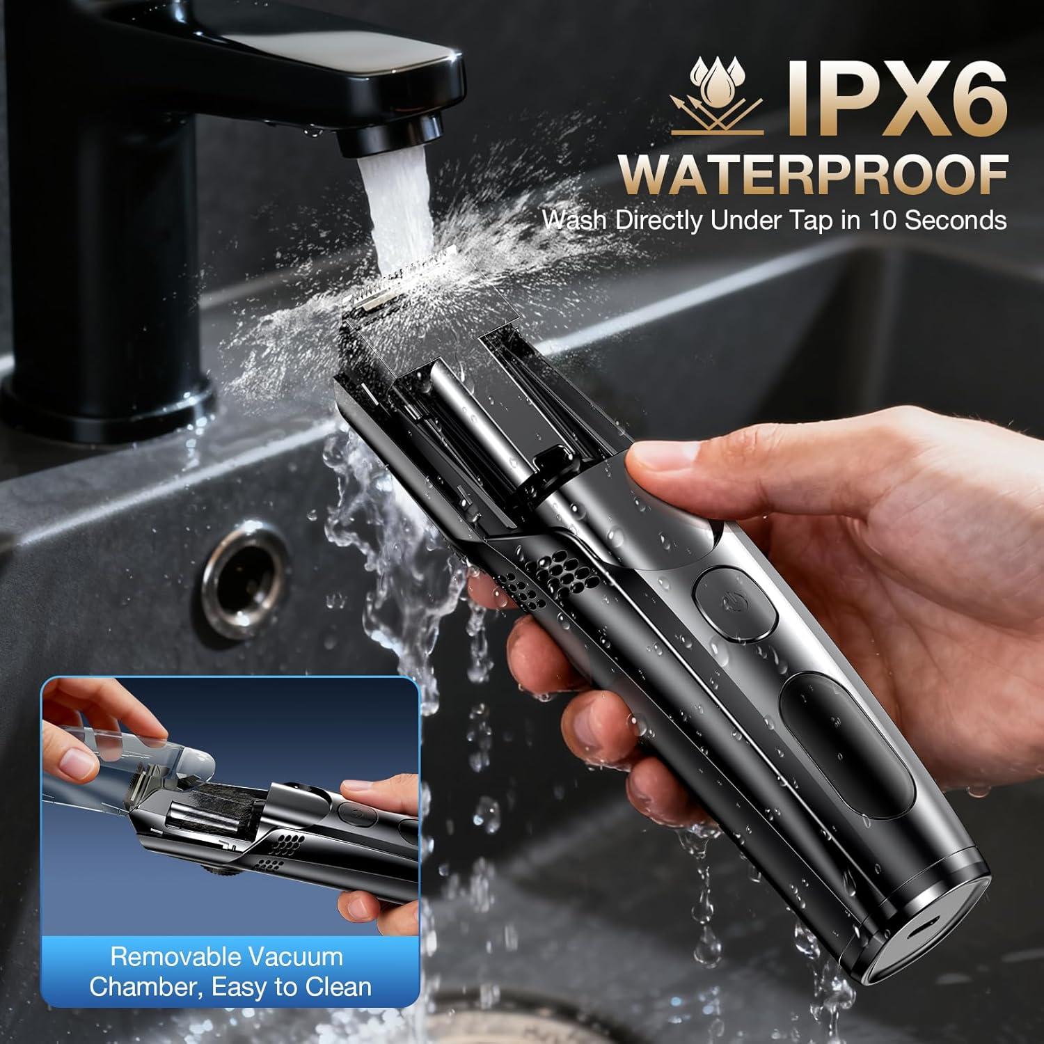 Recortadora de Barba VivaEase con Vacío, Ajustable 1-20mm