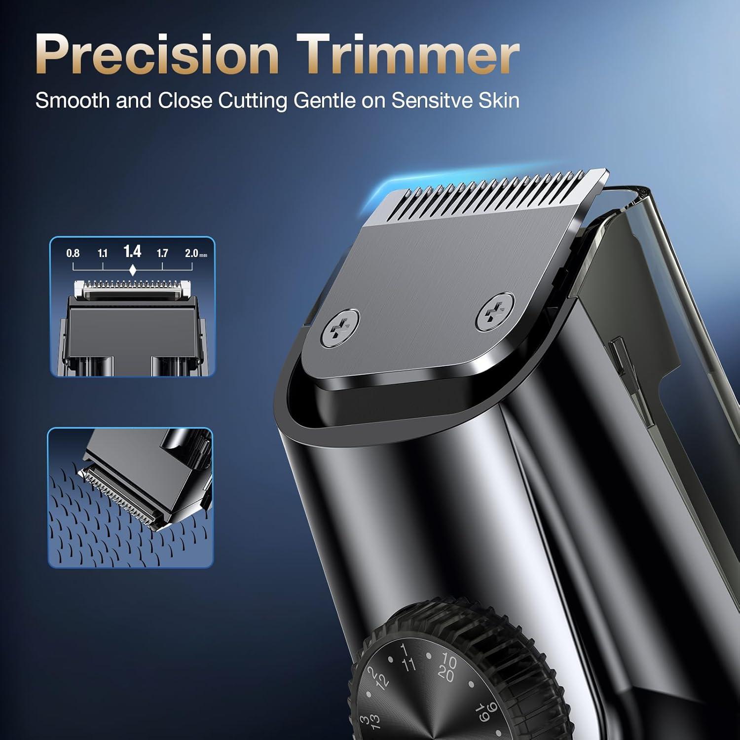 Recortadora de Barba VivaEase con Vacío, Ajustable 1-20mm