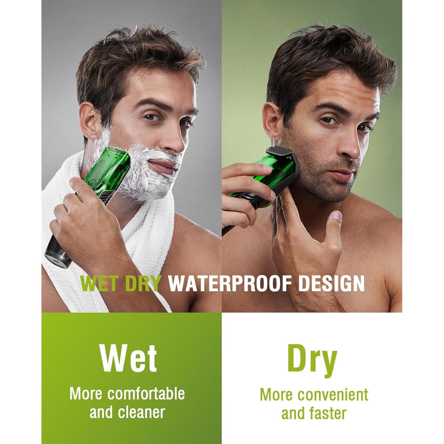 Recortadora de Barba SHPAVVER ZKS-001 Impermeable con Aspiradora