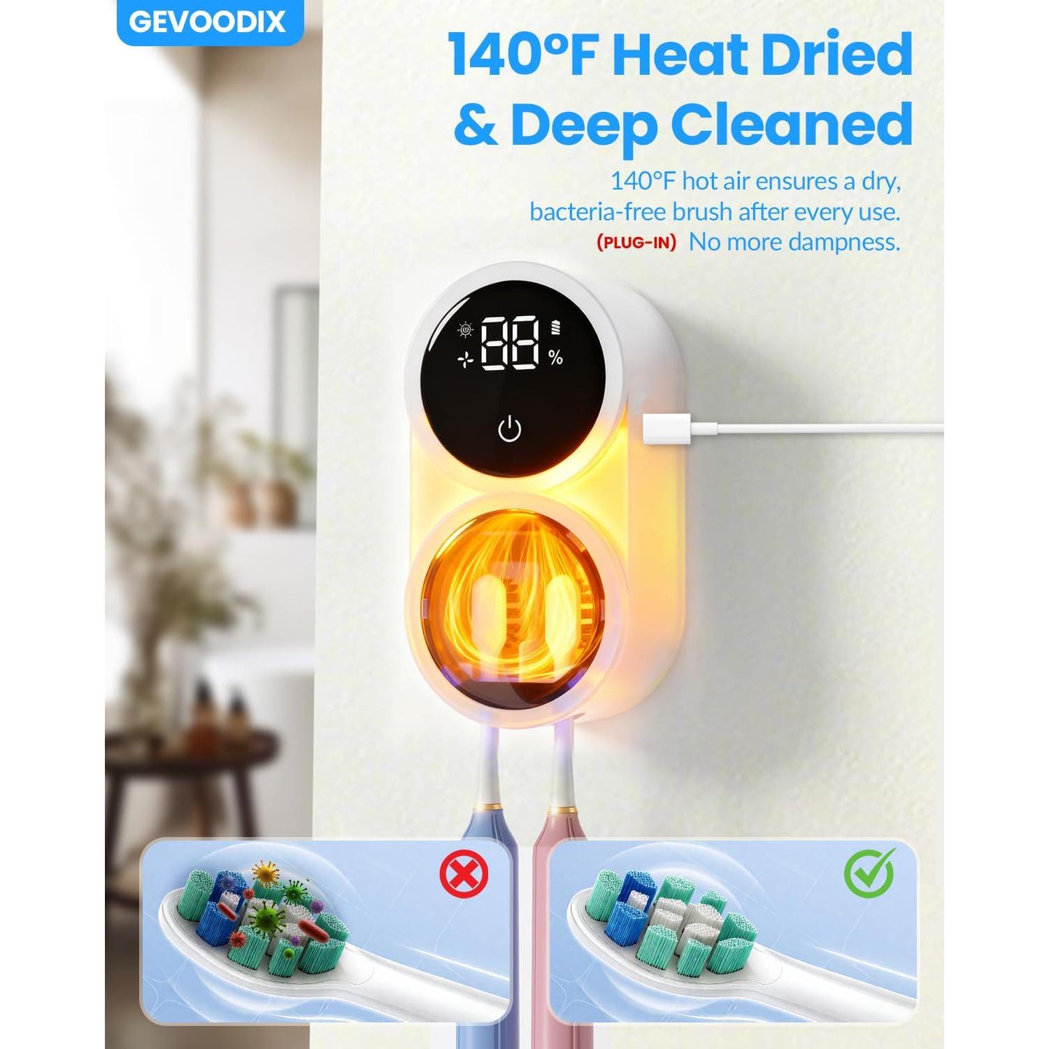 Soporte desinfectante para cepillos de dientes GEVOODIX X122