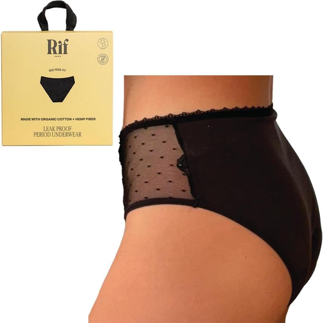 Calzones absorbentes para mujer X-Large | Ropa interior negra