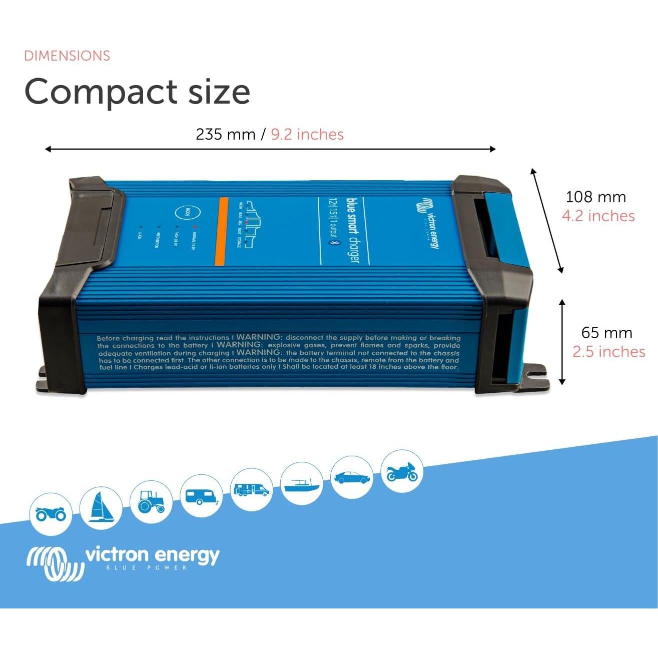 Cargador de batería Victron Energy Blue Smart IP22 12V 15A