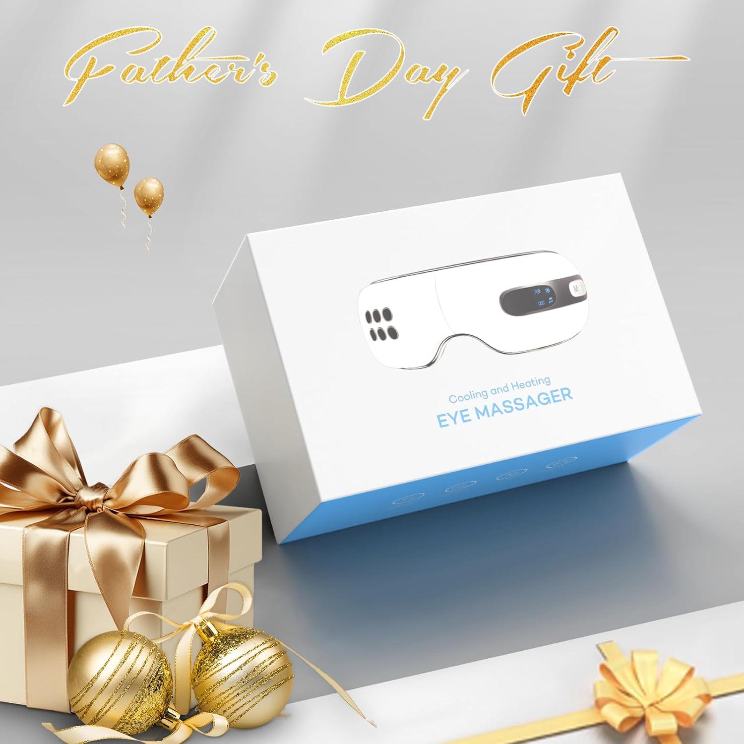 Masajeador de Ojos BOQUBOO con Calor y Enfriamiento, 4 Modos