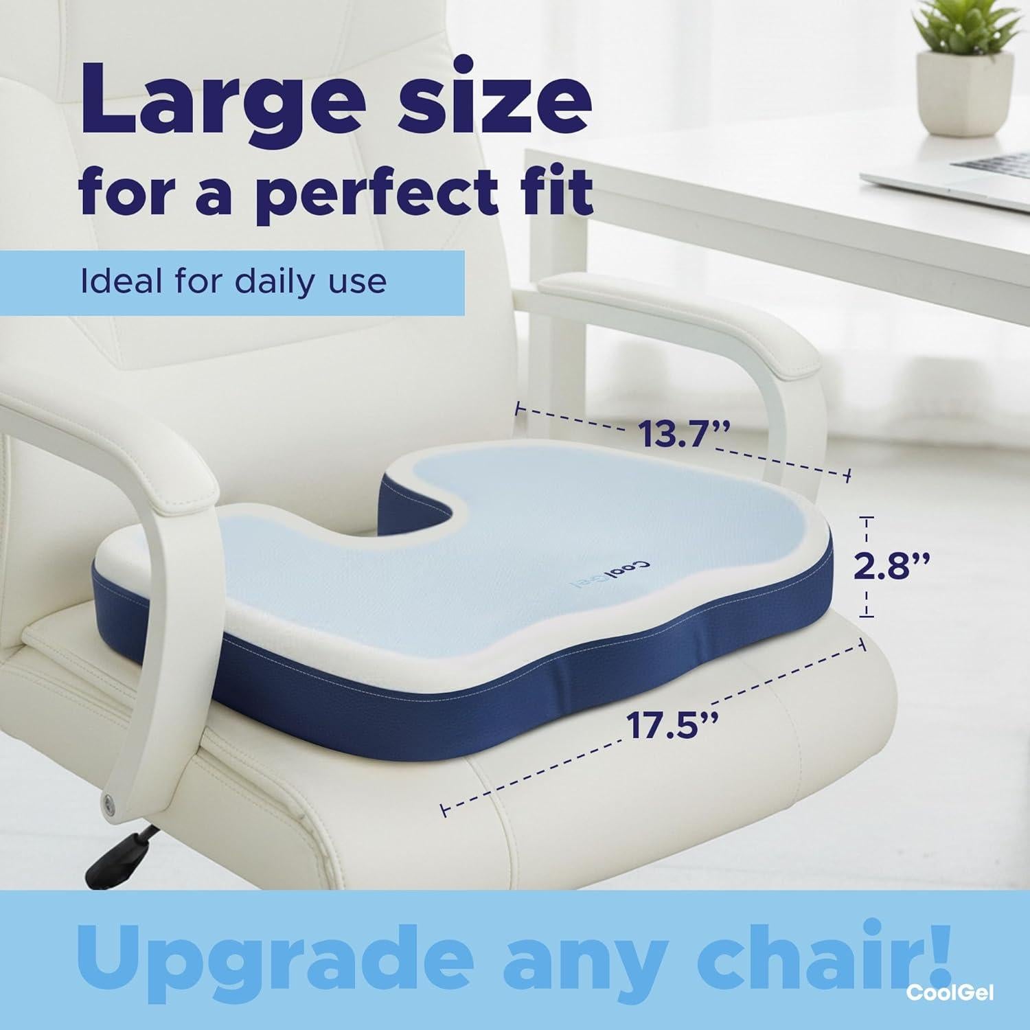 Cojín de Asiento Ergonómico COOL GEL con Espuma de Memoria