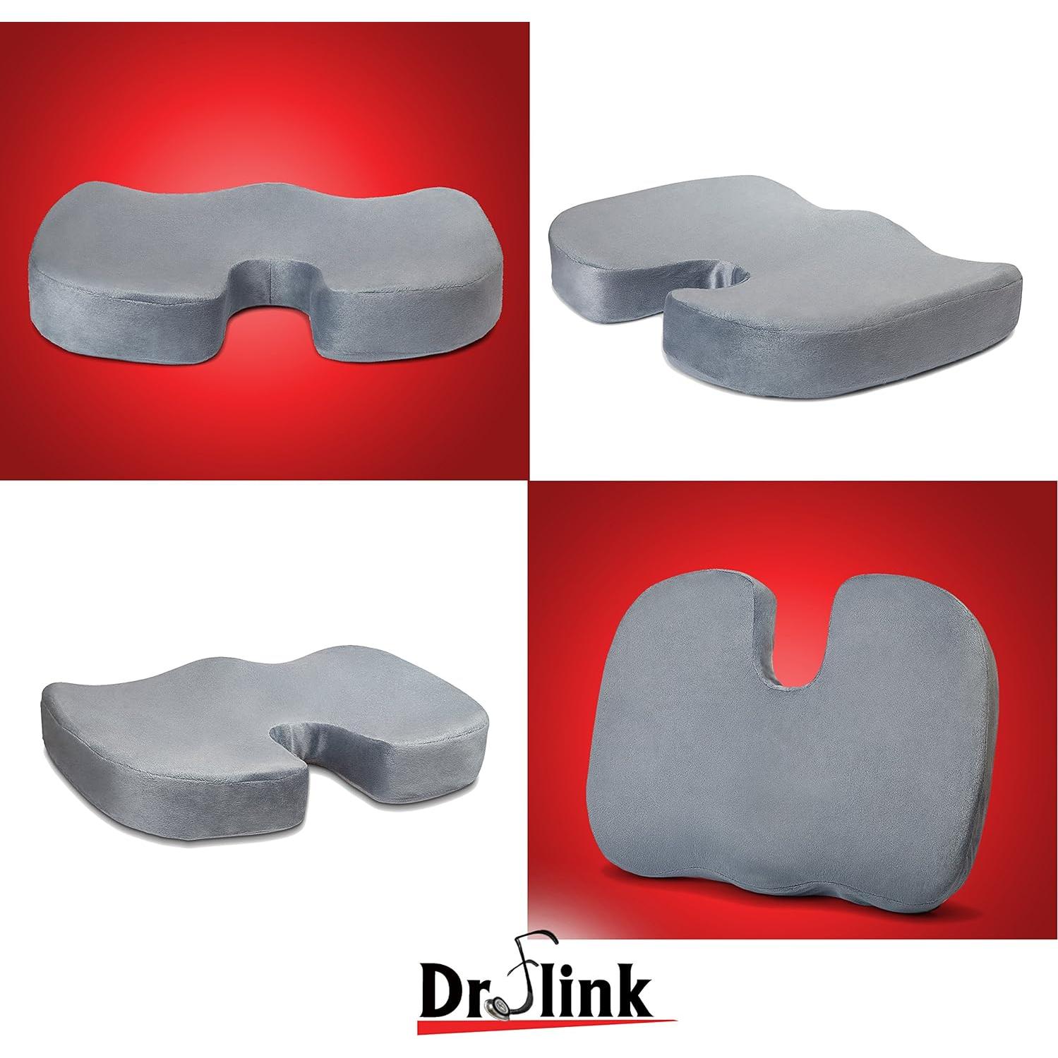 Cojín para Coccix Dr. Flink - Almohada Espuma de Memoria 45.5x35.3cm