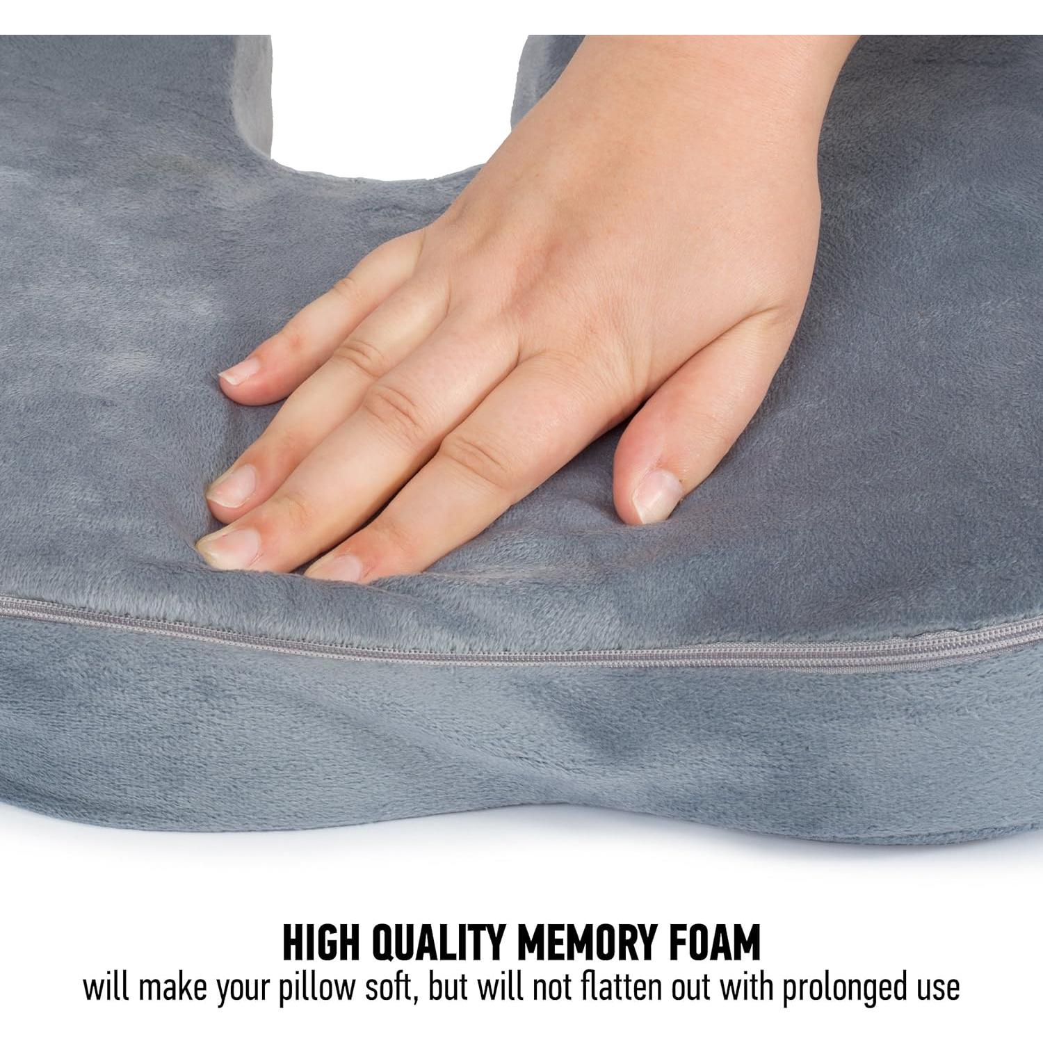 Cojín para Coccix Dr. Flink - Almohada Espuma de Memoria 45.5x35.3cm