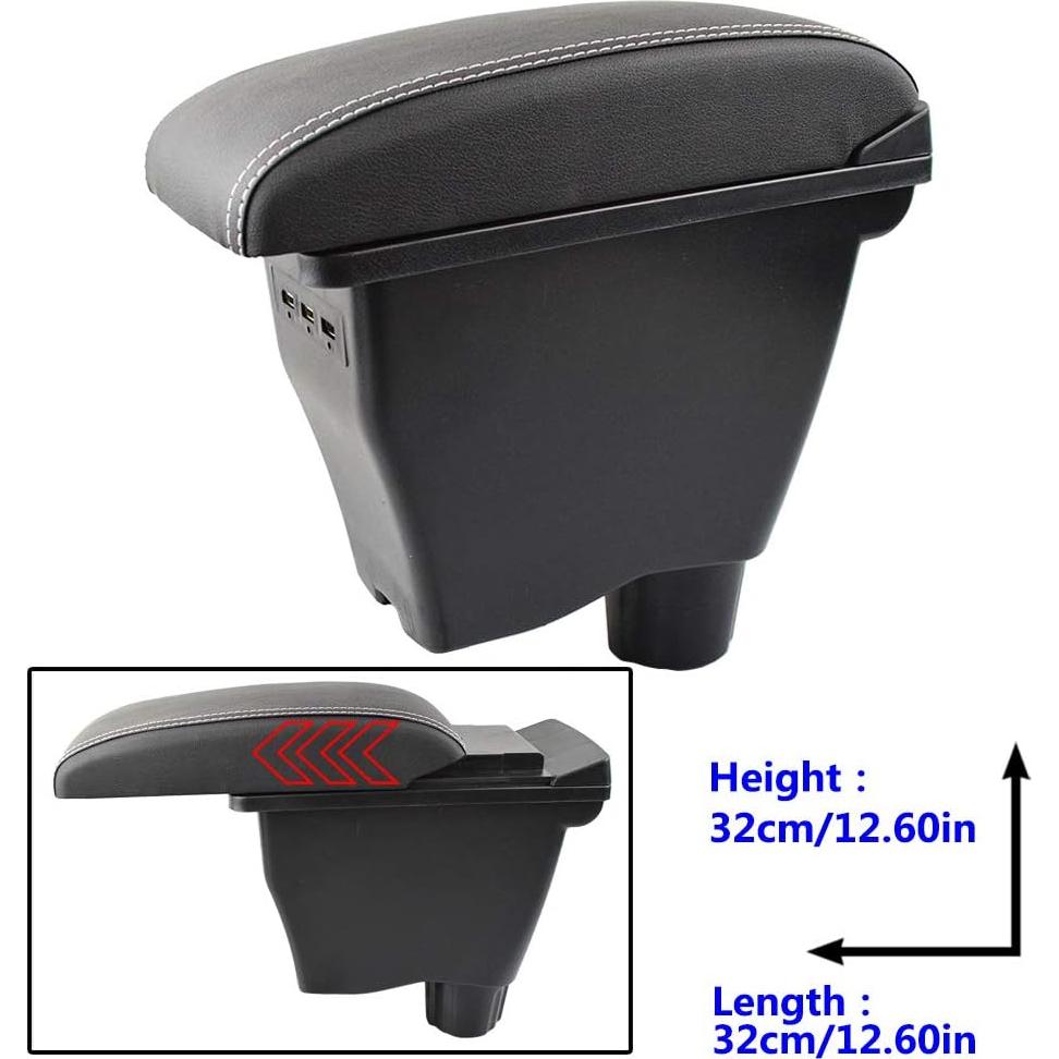 Reposabrazos Central XUKEY para Smart Fortwo/Forfour 2014-2019