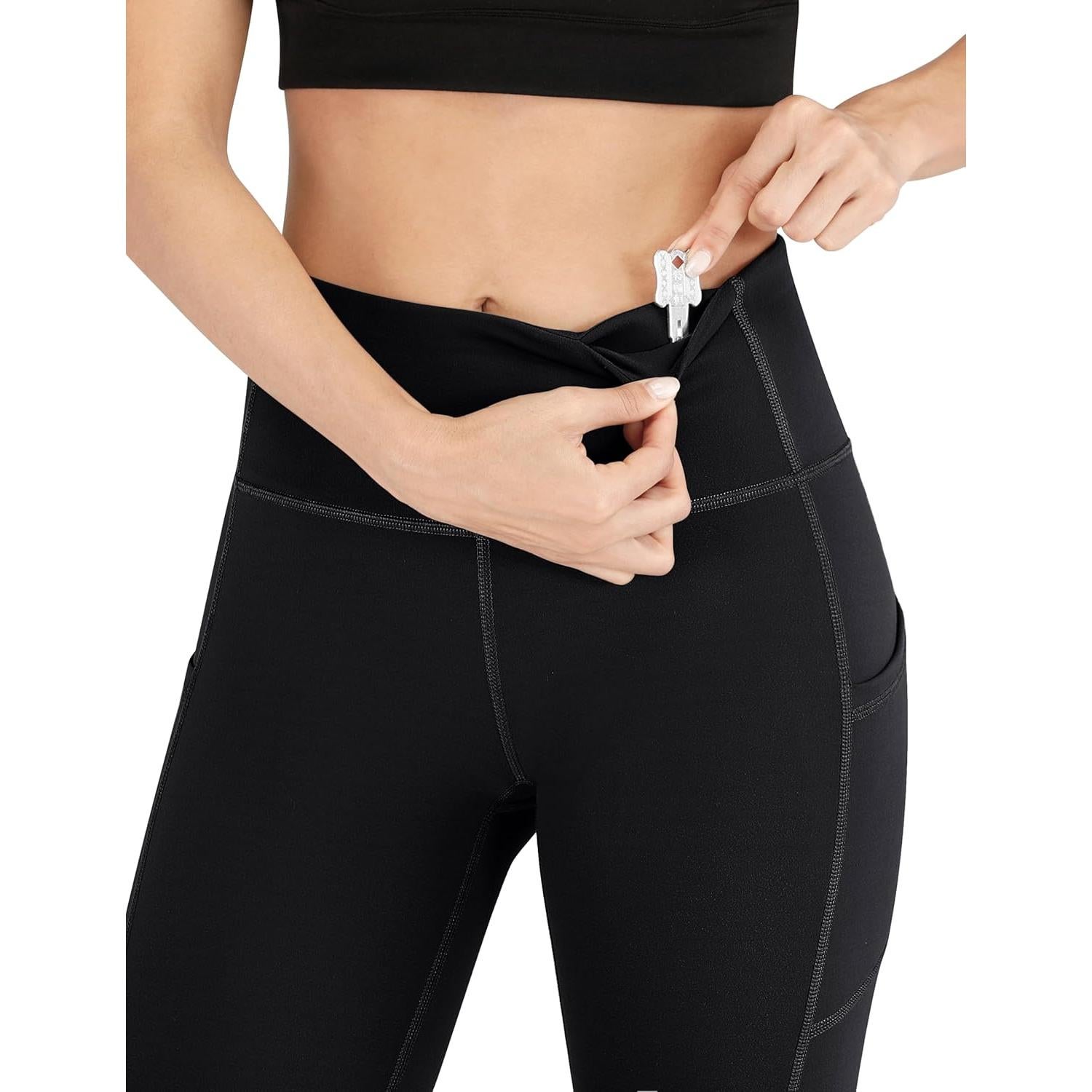Leggings Heathyoga para Mujeres con Bolsillos y Control de Abdomen