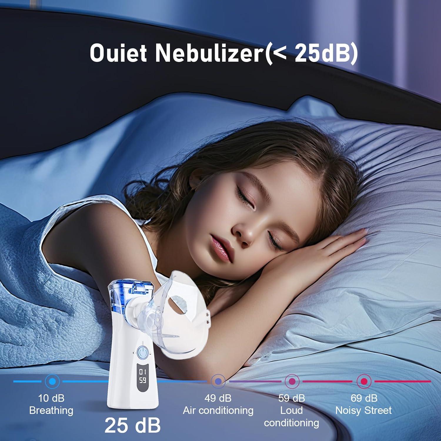Nebulizador Portátil VCBB USB-C Ultra-Fino para Adultos y Niños