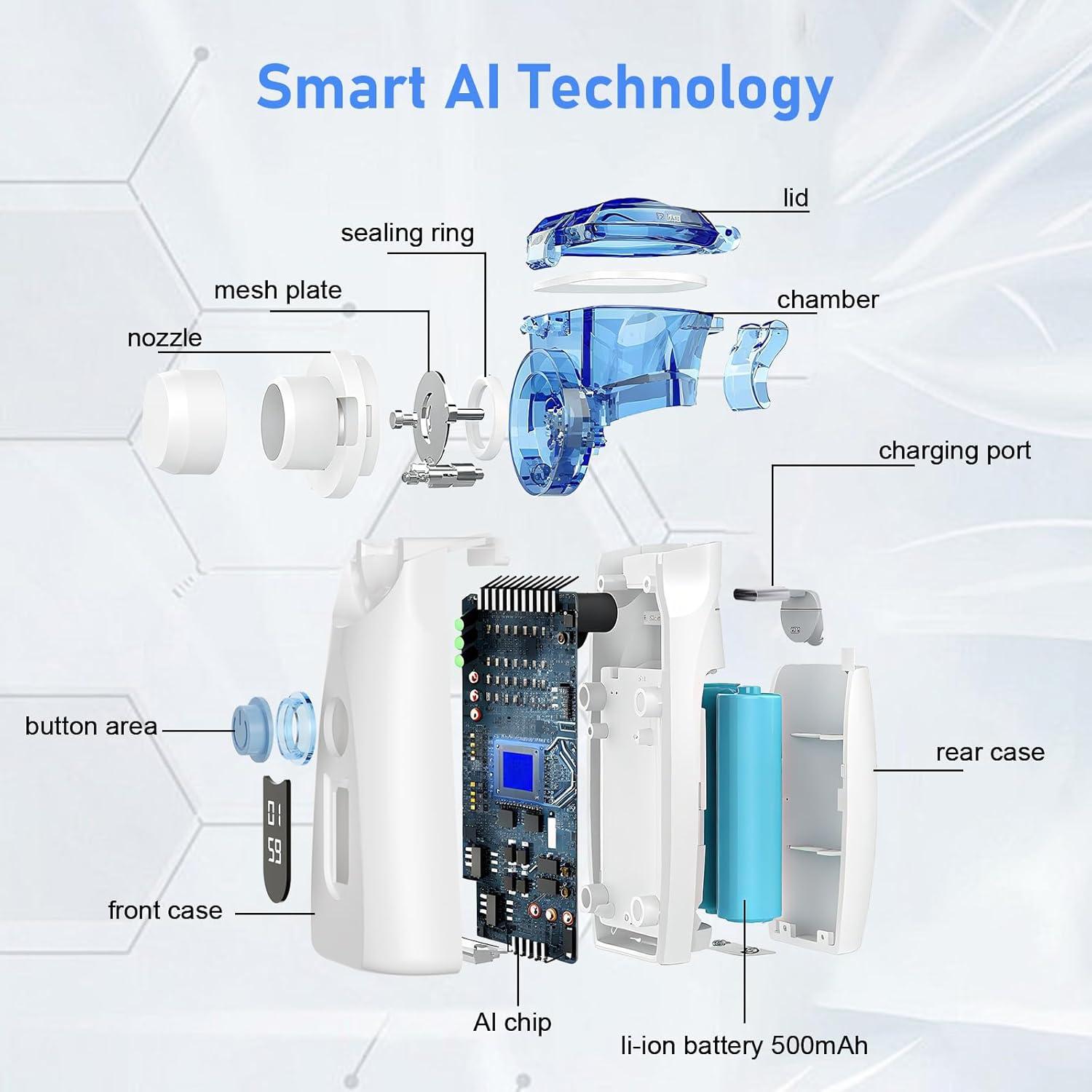 Nebulizador Portátil VCBB USB-C Ultra-Fino para Adultos y Niños