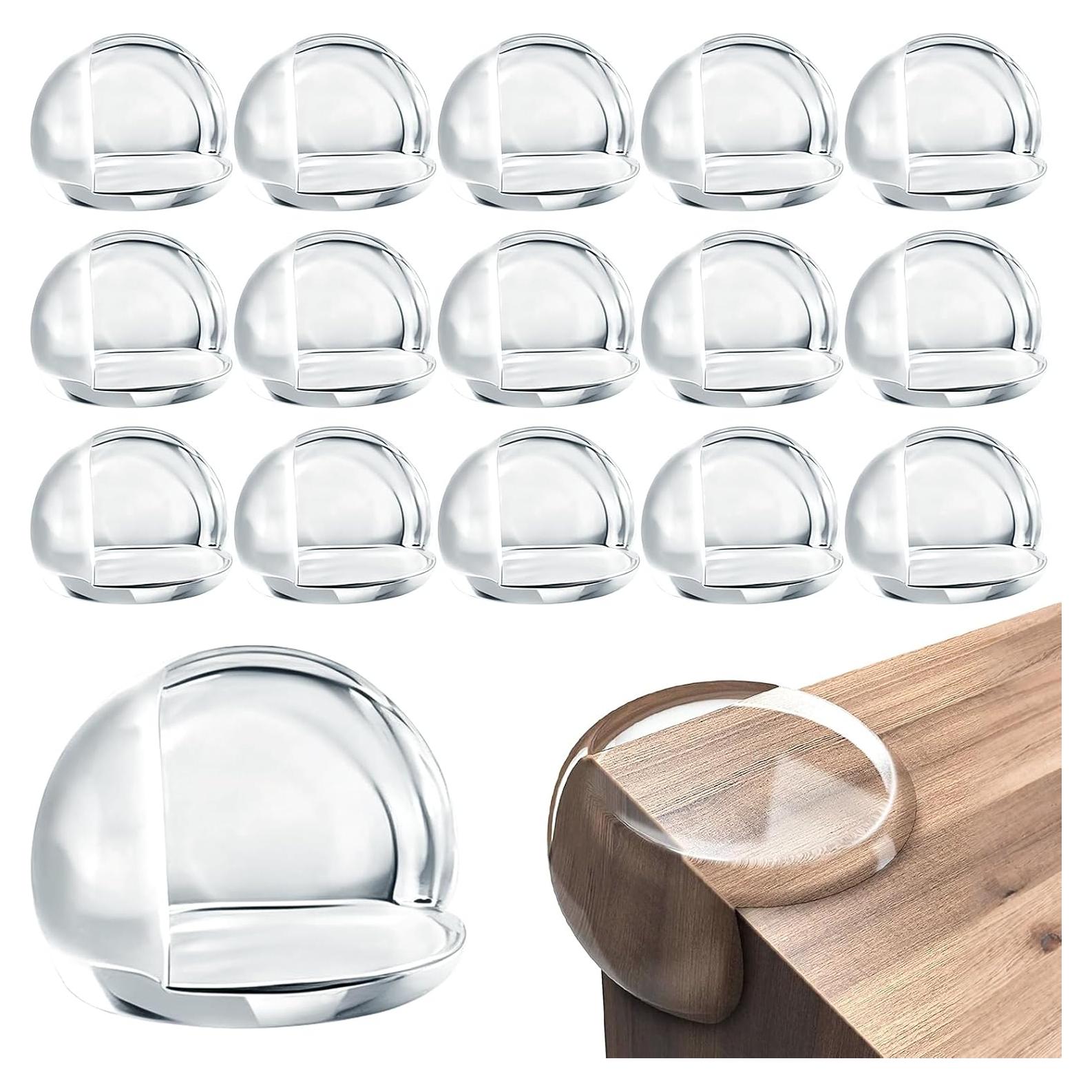 Paquete de 16 Protectores de Esquinas Transparentes Liqqlex