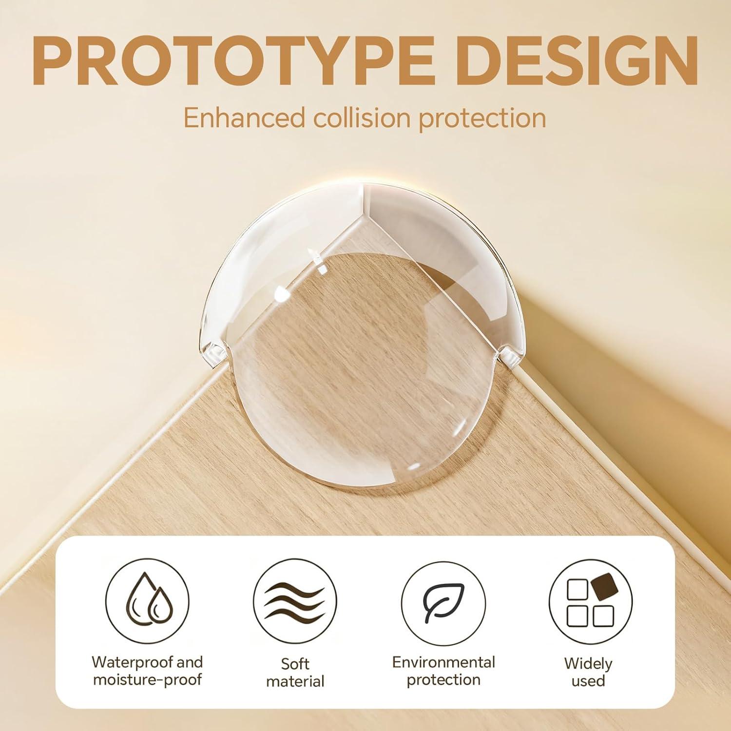 Paquete de 16 Protectores de Esquinas Transparentes Liqqlex